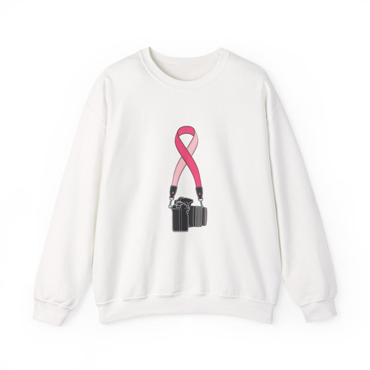 The Strap — Breast Cancer Awareness Crewneck (Photographer Collection)