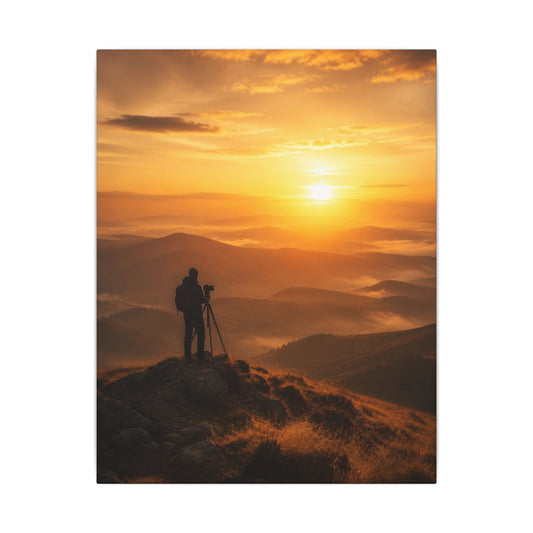 Golden Hour Photographer Canvas Wall Art