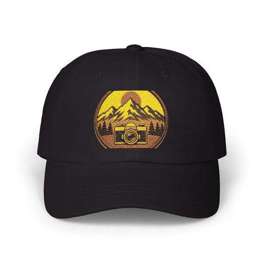 Mountain Camera Patch Dad Cap