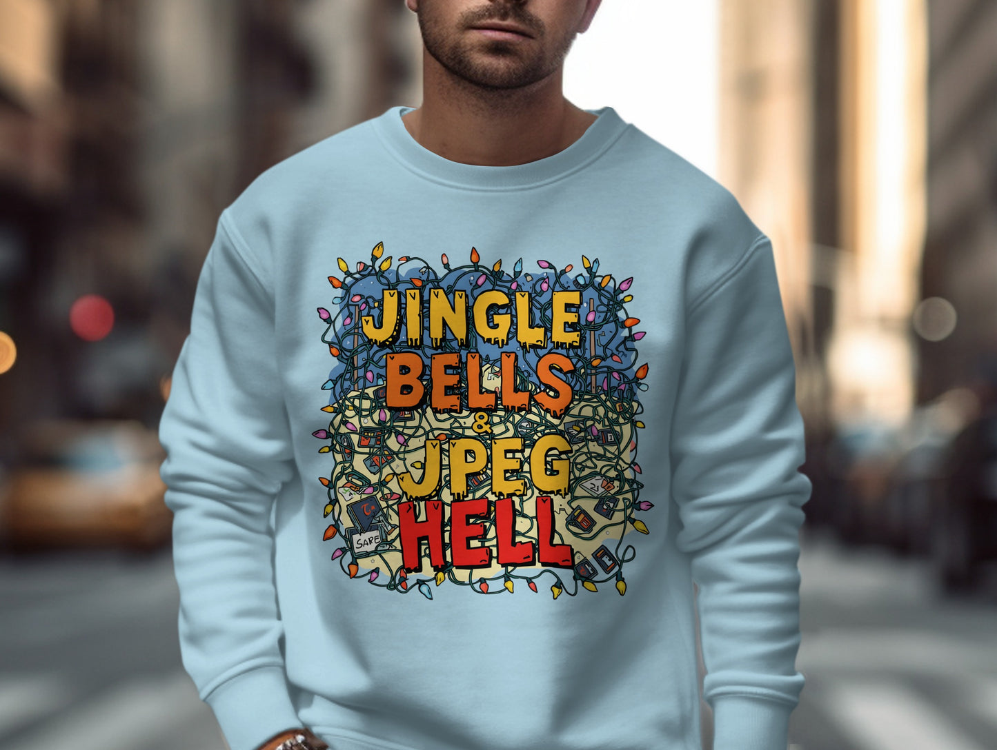 Jingle Bells JPEG Hell Graphic Sweatshirt Product
