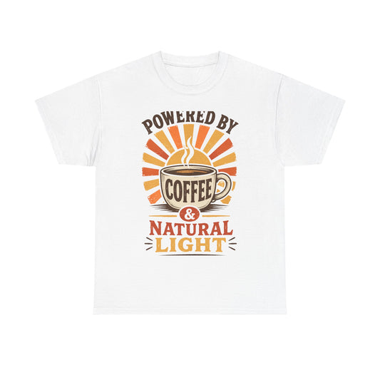 Powered by Coffee and Natural Light Photographer Tee