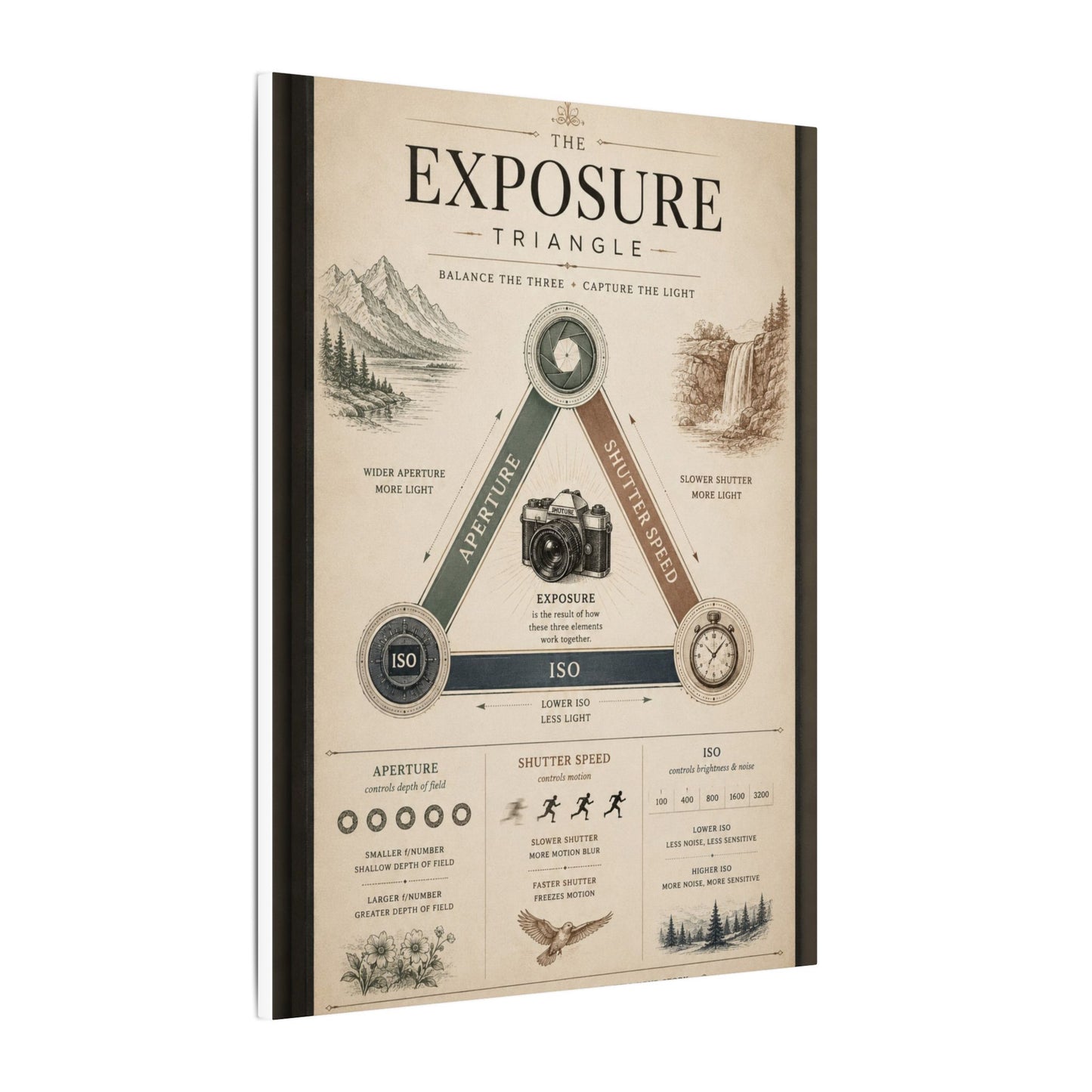 Exposure Triangle Canvas Wall Art