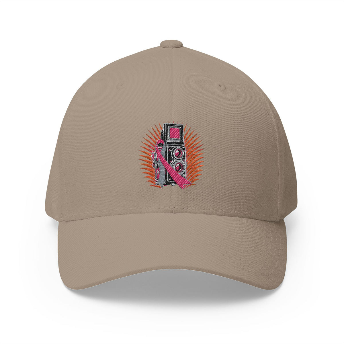 Shoot for a Cure — Breast Cancer Awareness Embroidered Cap (Photographer Collection)