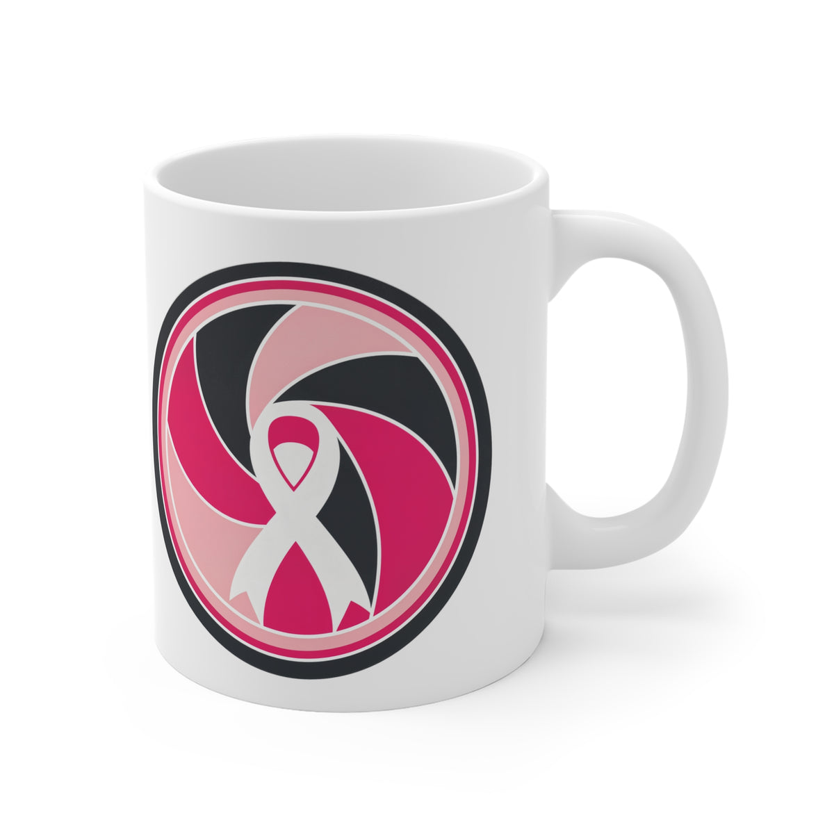 Aperture Ribbon — Breast Cancer Awareness Mug (Photographer Collection)