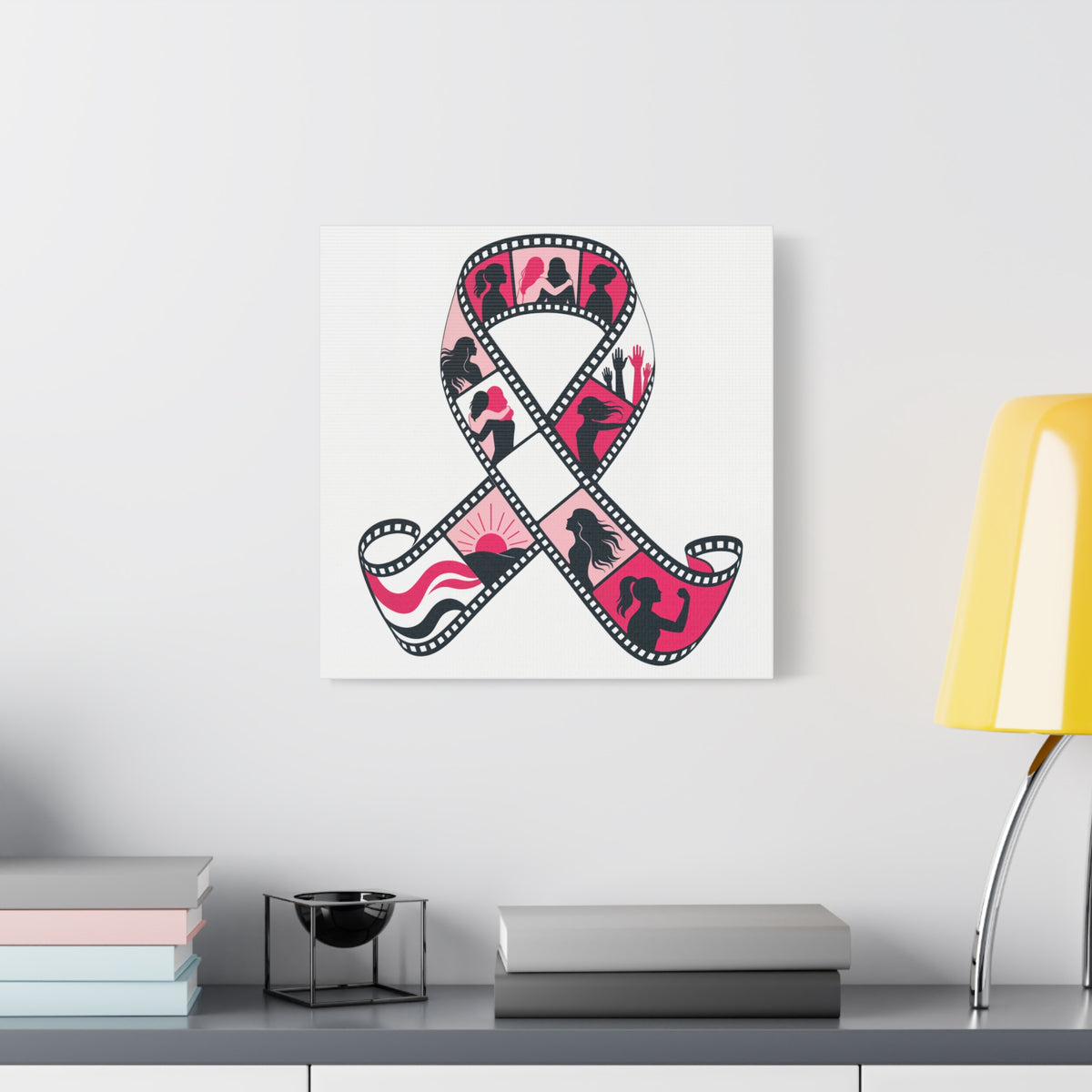 Film Strip Ribbon — Breast Cancer Awareness Canvas (Photographer Collection)