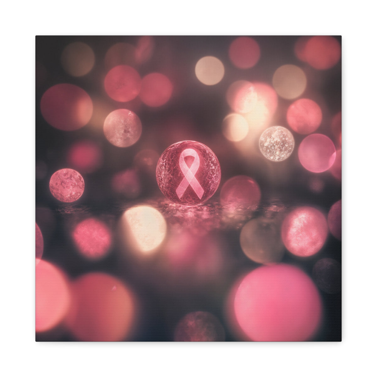 Bokeh of Survivors — Breast Cancer Awareness Canvas (Photographer Collection)