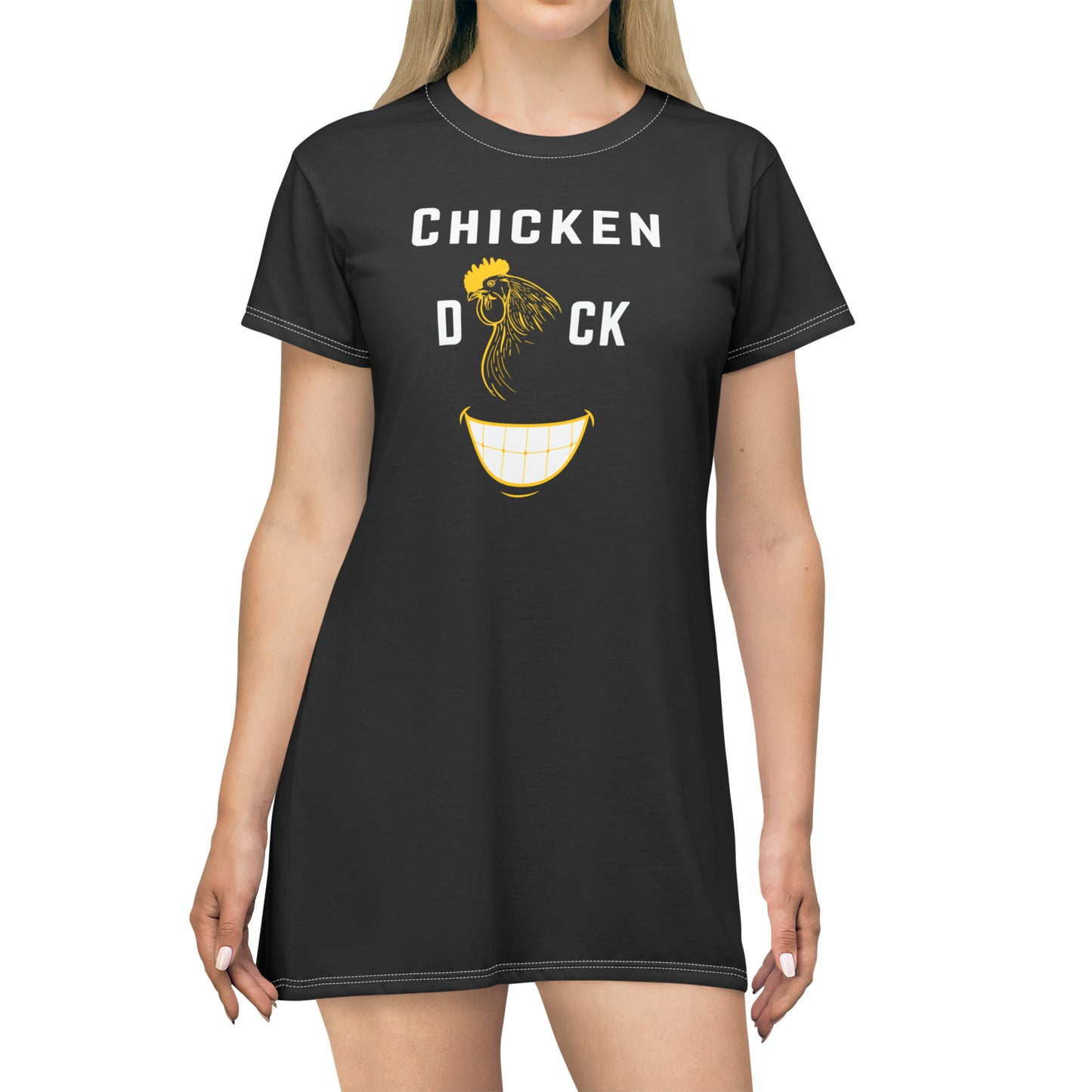 Chicken D*ck Smile T-Shirt Dress