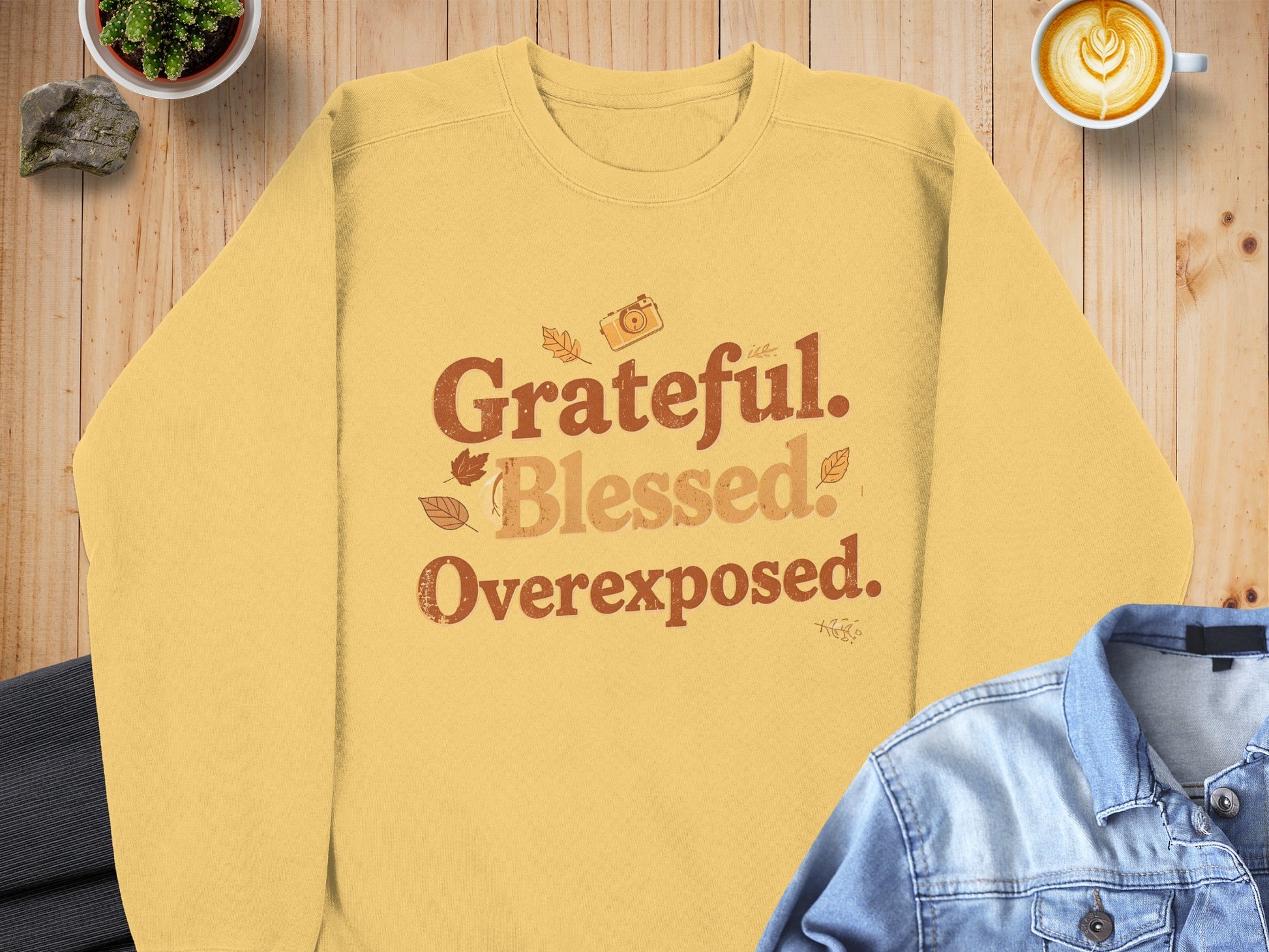Grateful Blessed Overexposed Cozy Sweatshirt product