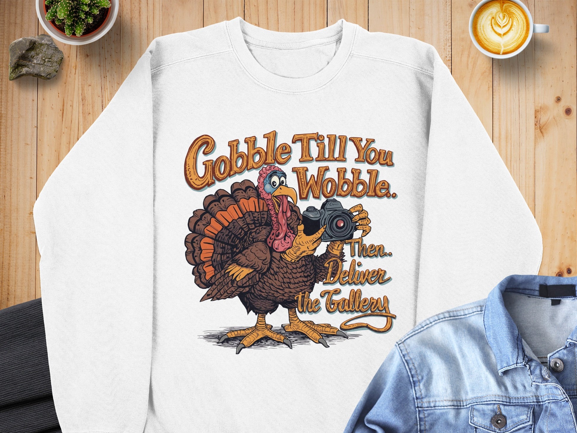 Gobble Till You Wobble Then Deliver The Gallery Sweater