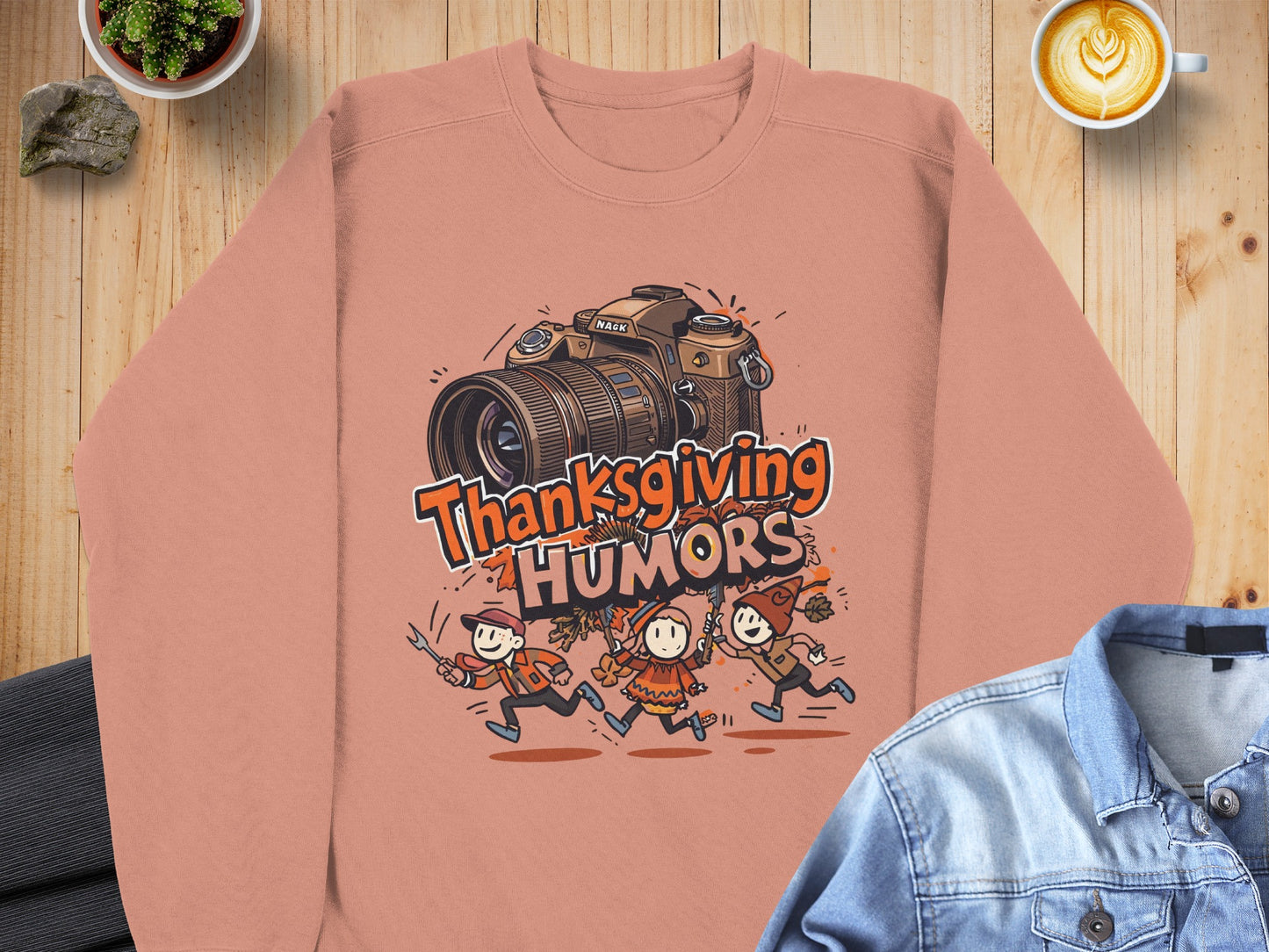 Fun Thanksgiving Humor Camera Themed Sweatshirt Product