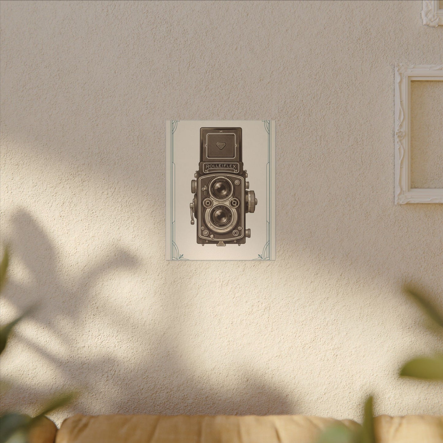Vintage TLR Camera Canvas Wall Art