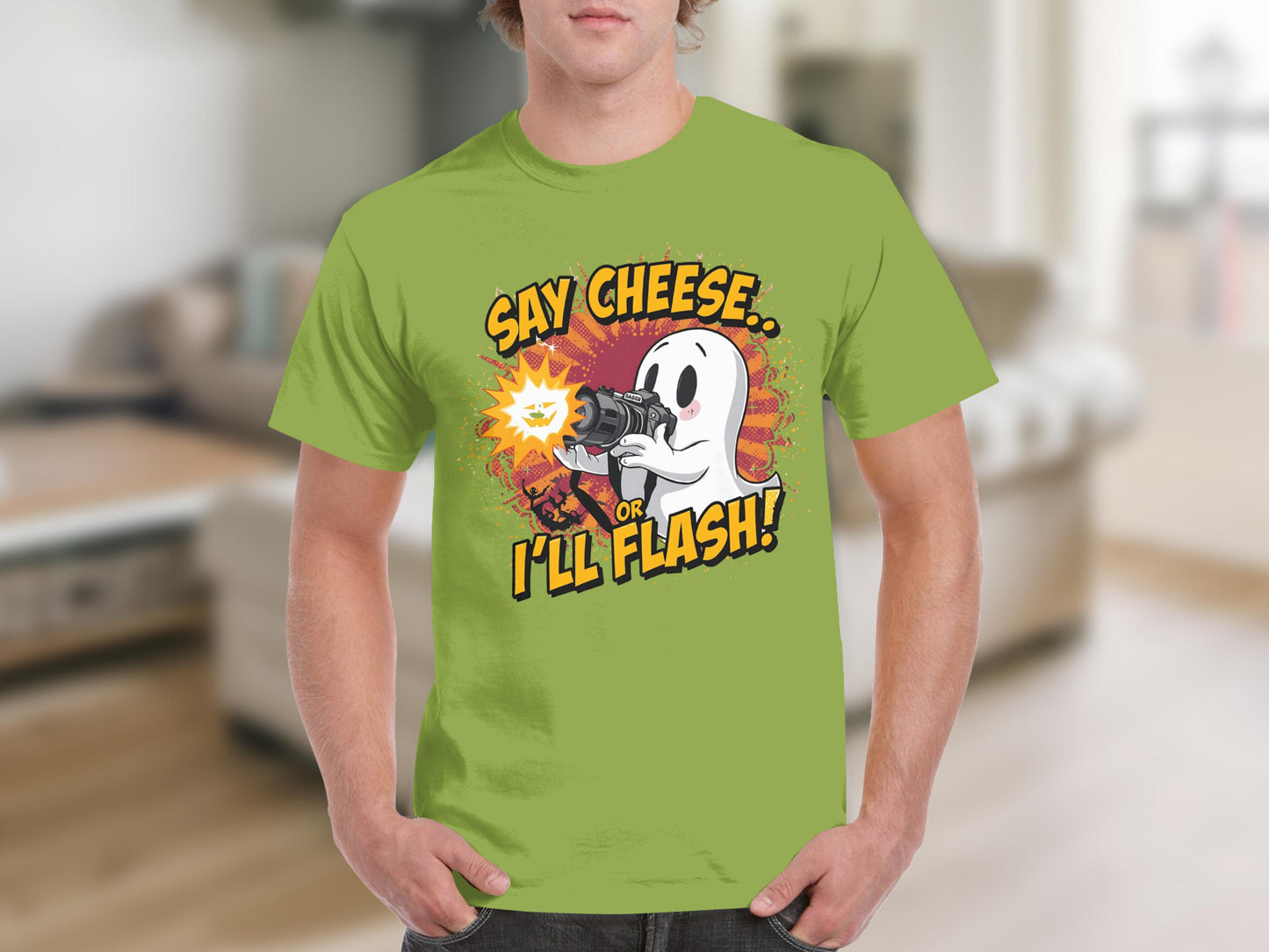 Say Cheese Or I'll Flash Funny Novelty T-Shirt