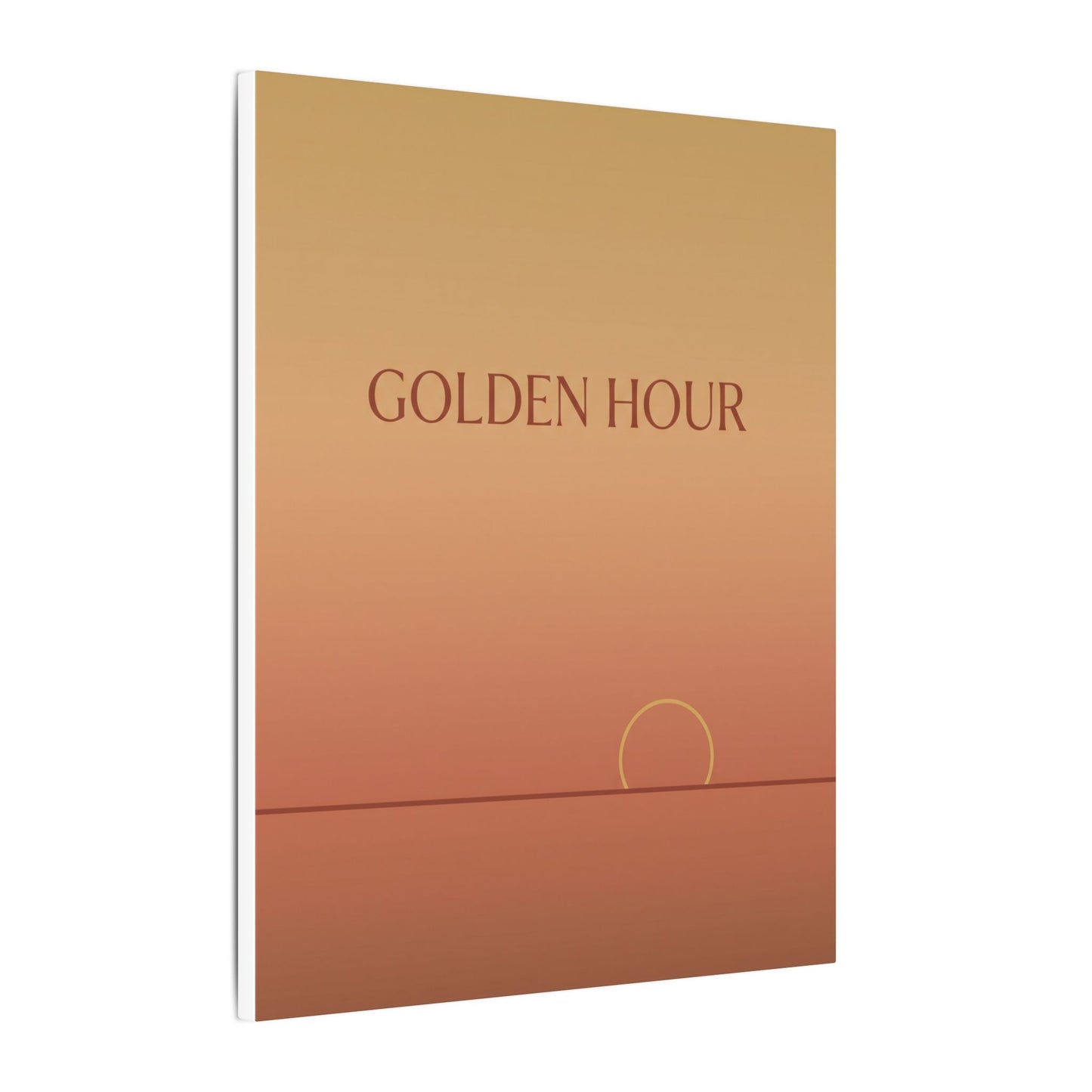 Golden Hour Minimalist Canvas Wall Art