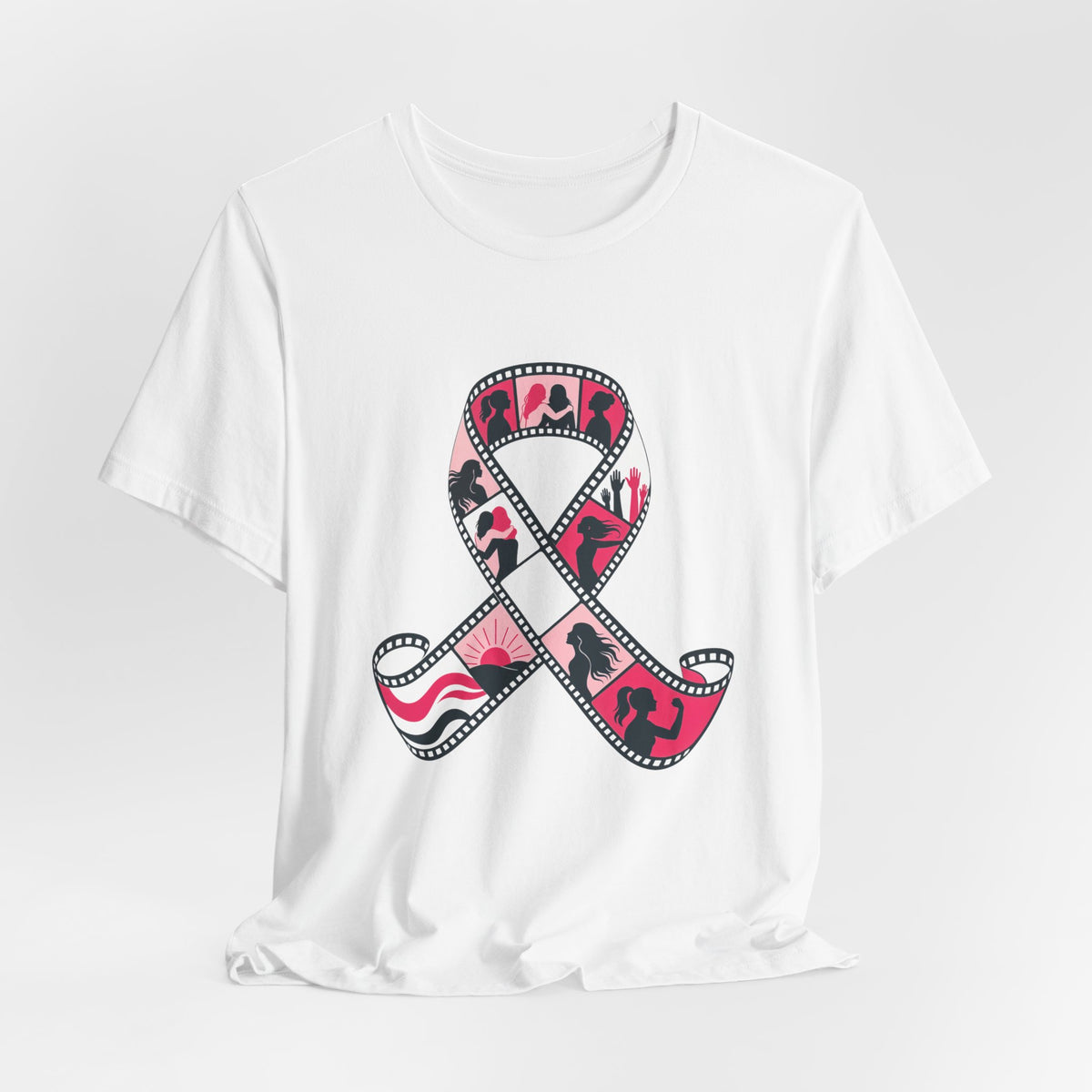 Film Strip Ribbon — Breast Cancer Awareness Tee (Photographer Collection)