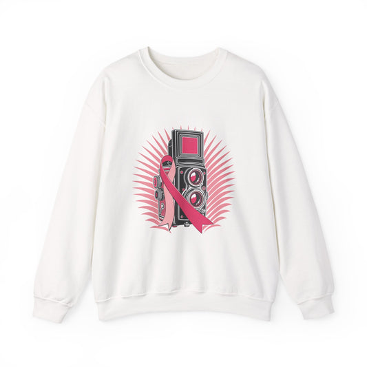 Shoot for a Cure — Breast Cancer Awareness Crewneck (Photographer Collection)