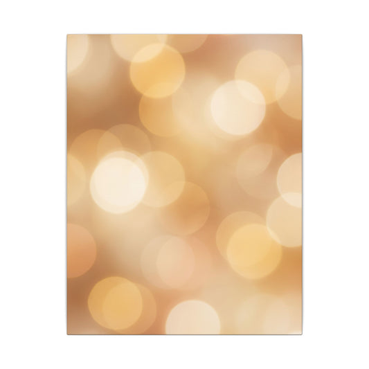 Golden Bokeh Canvas Wall Art