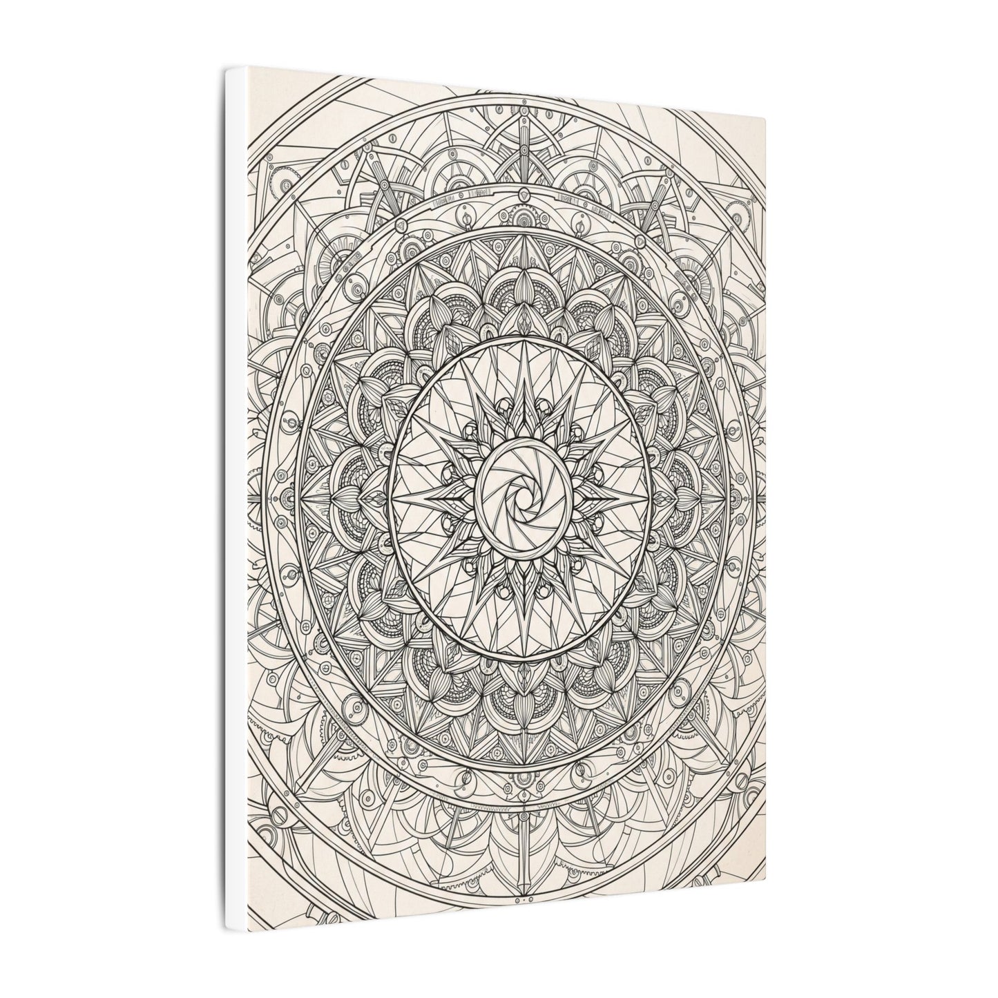 Camera Shutter Mandala Canvas Wall Art