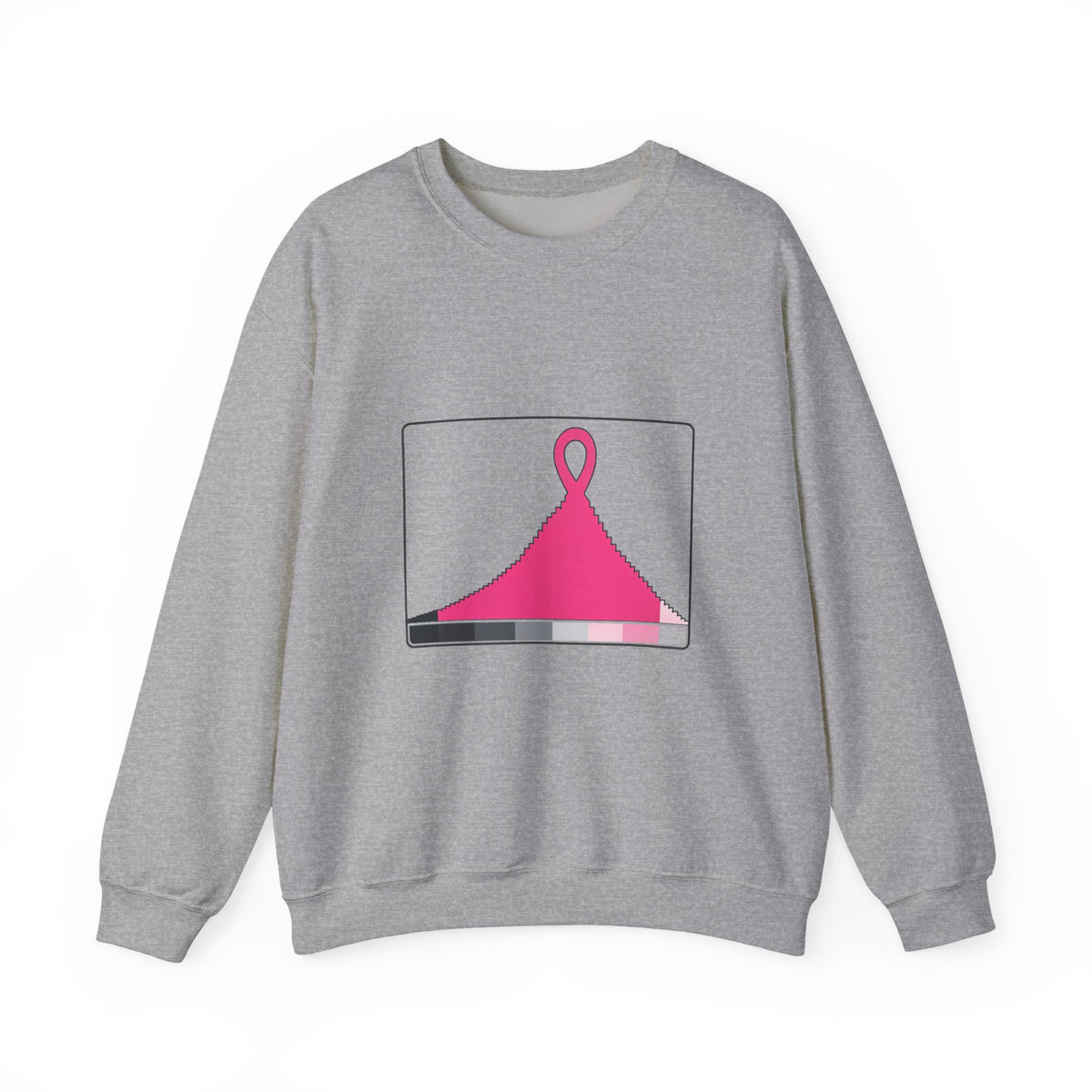 Histogram of Hope — Breast Cancer Awareness Crewneck (Photographer Collection)