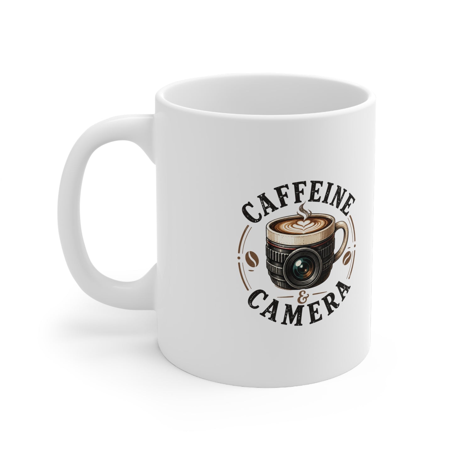 Caffeine and Camera Photographer Mug 11oz