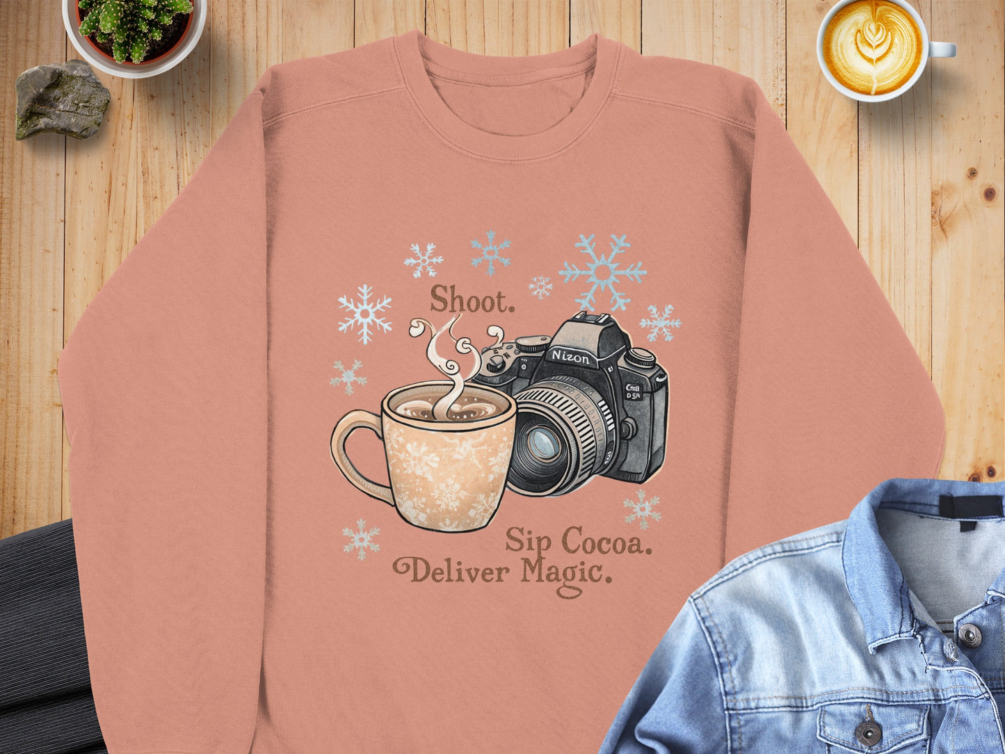 Shoot Sip Cocoa Deliver Magic Sweatshirt