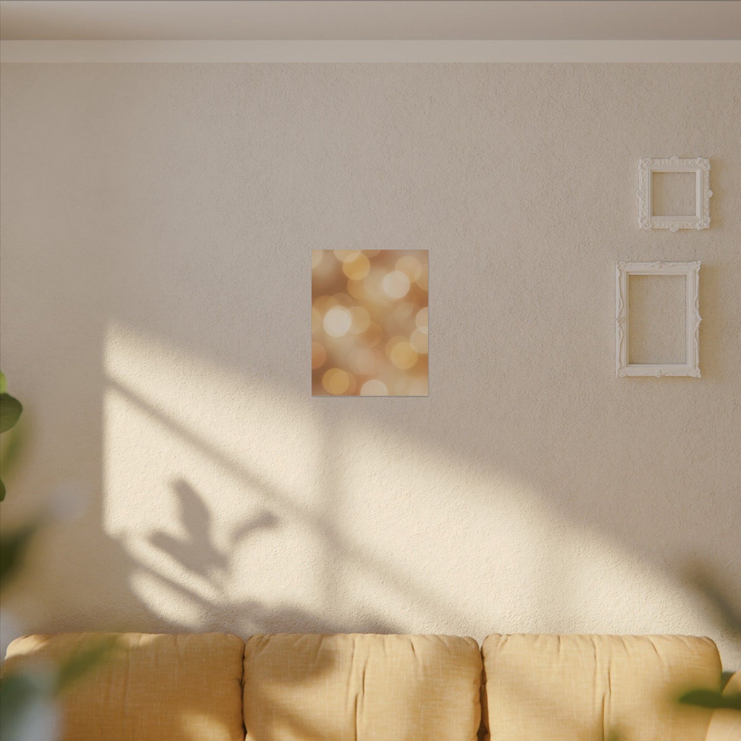 Golden Bokeh Canvas Wall Art