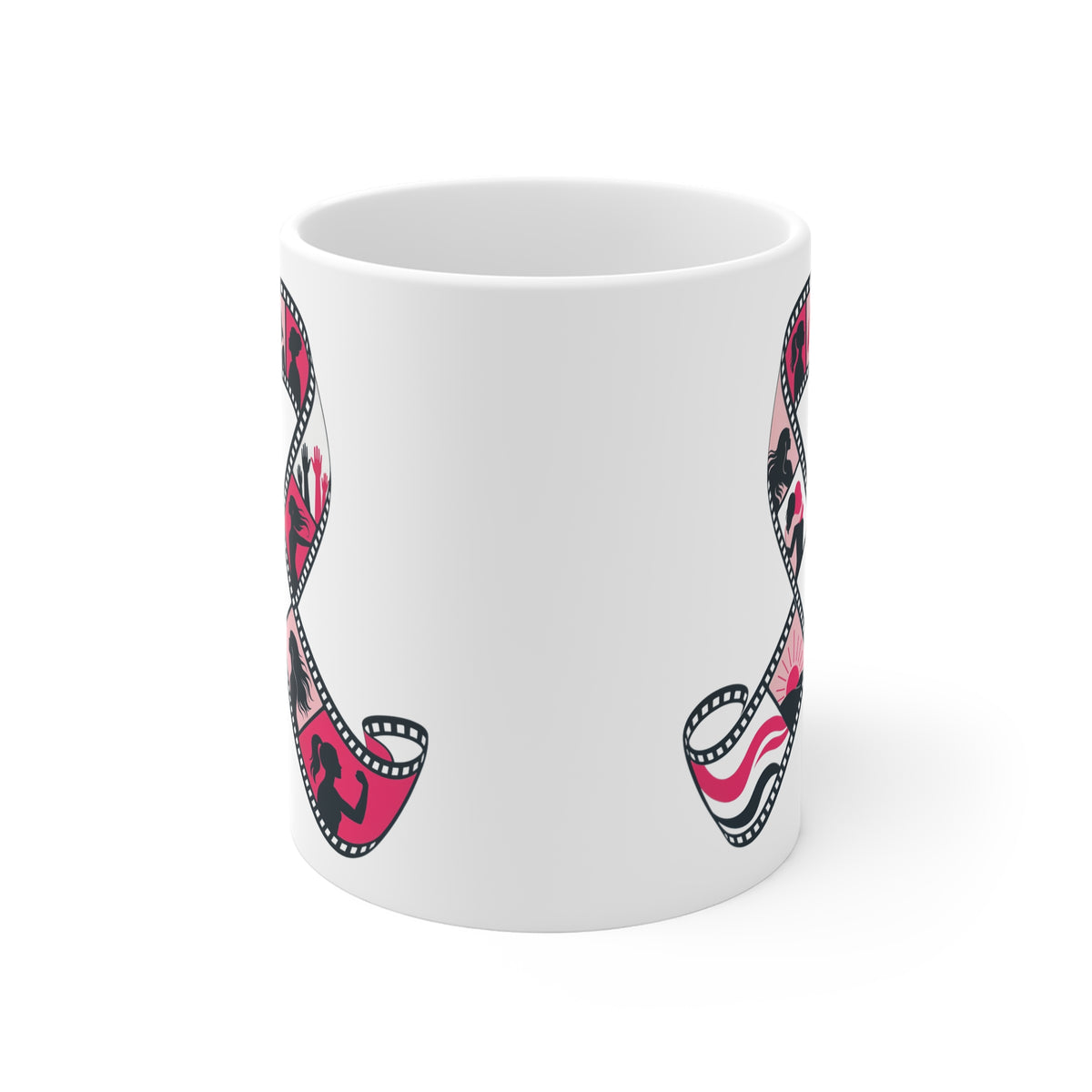 Film Strip Ribbon — Breast Cancer Awareness Mug (Photographer Collection)