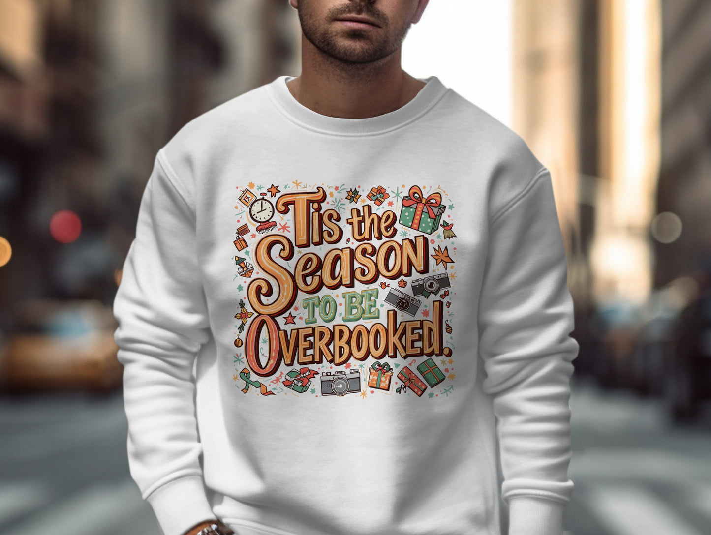 Tis The Season To Be Overbooked Comfortable Sweatshirt