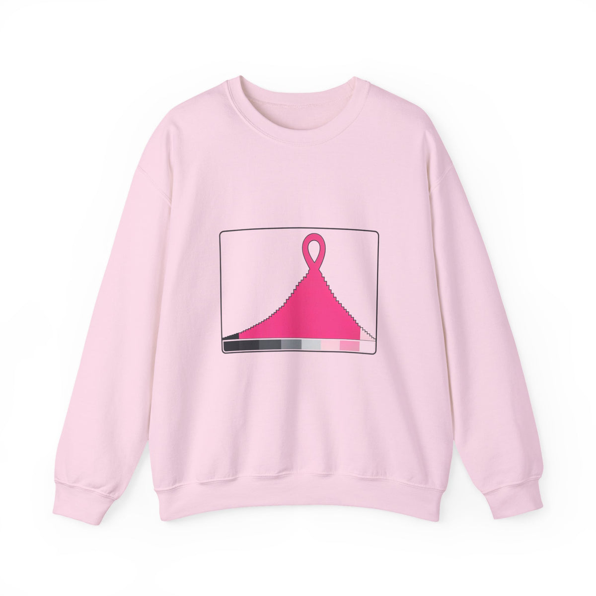Histogram of Hope — Breast Cancer Awareness Crewneck (Photographer Collection)