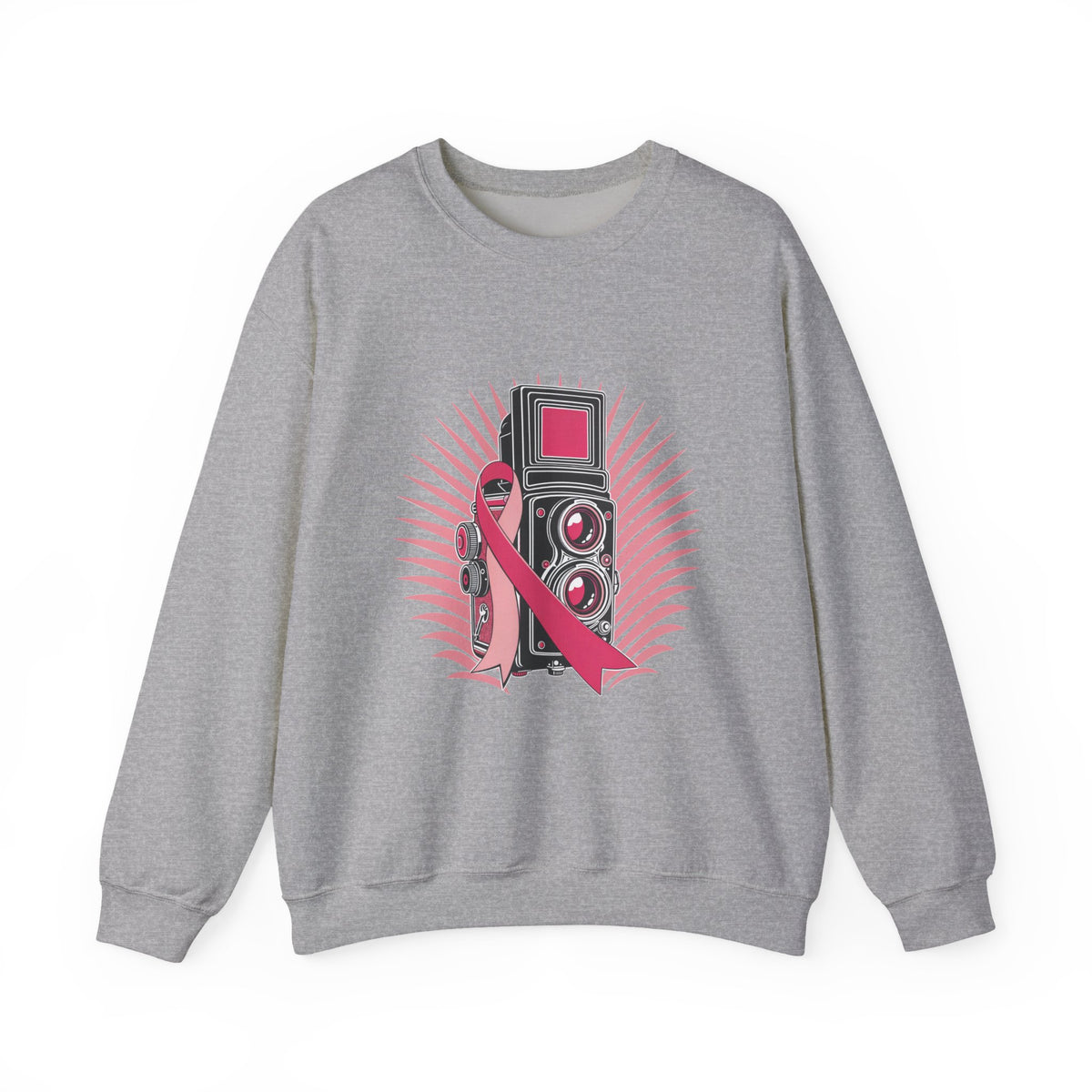 Shoot for a Cure — Breast Cancer Awareness Crewneck (Photographer Collection)
