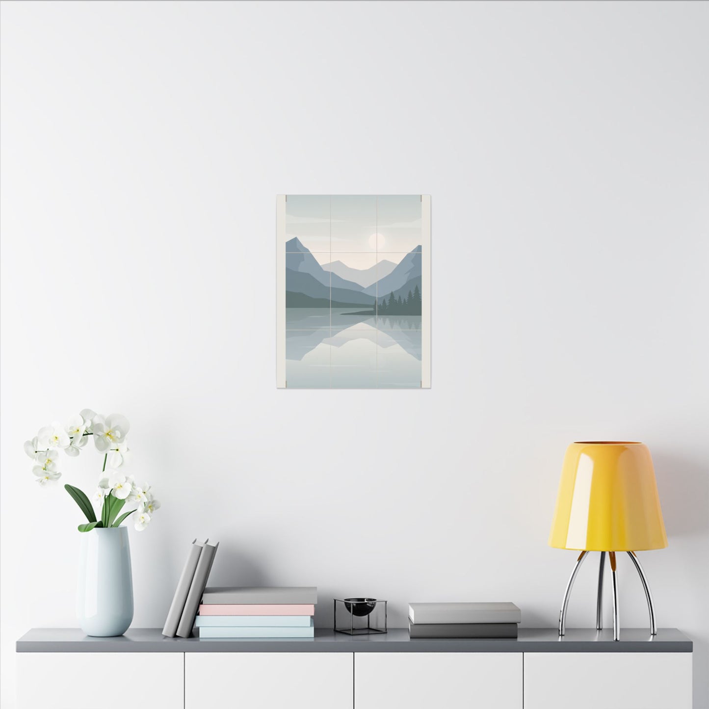 Rule of Thirds Lake Canvas Wall Art