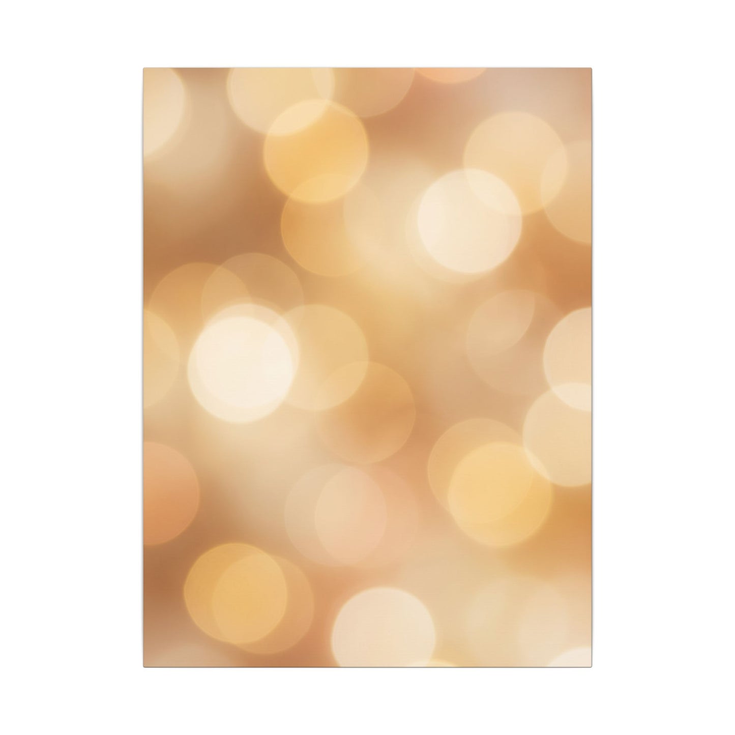 Golden Bokeh Canvas Wall Art
