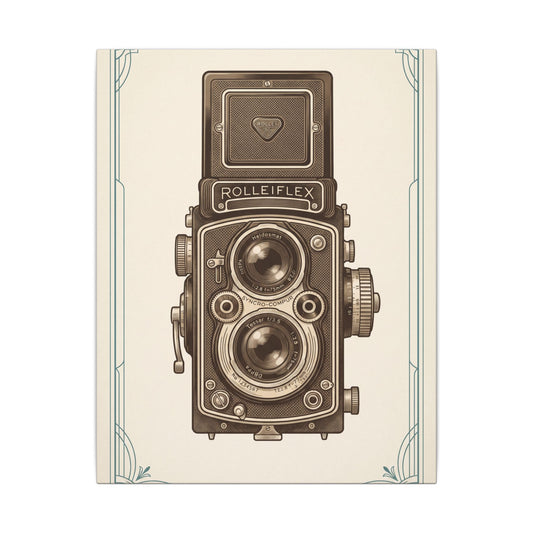 Vintage TLR Camera Canvas Wall Art