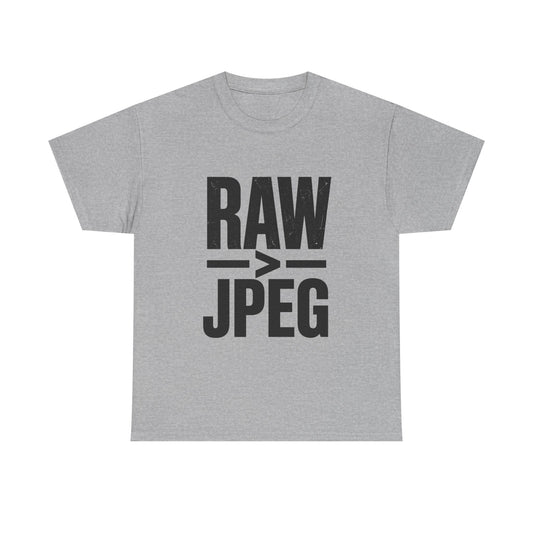 RAW > JPEG Photographer Tee