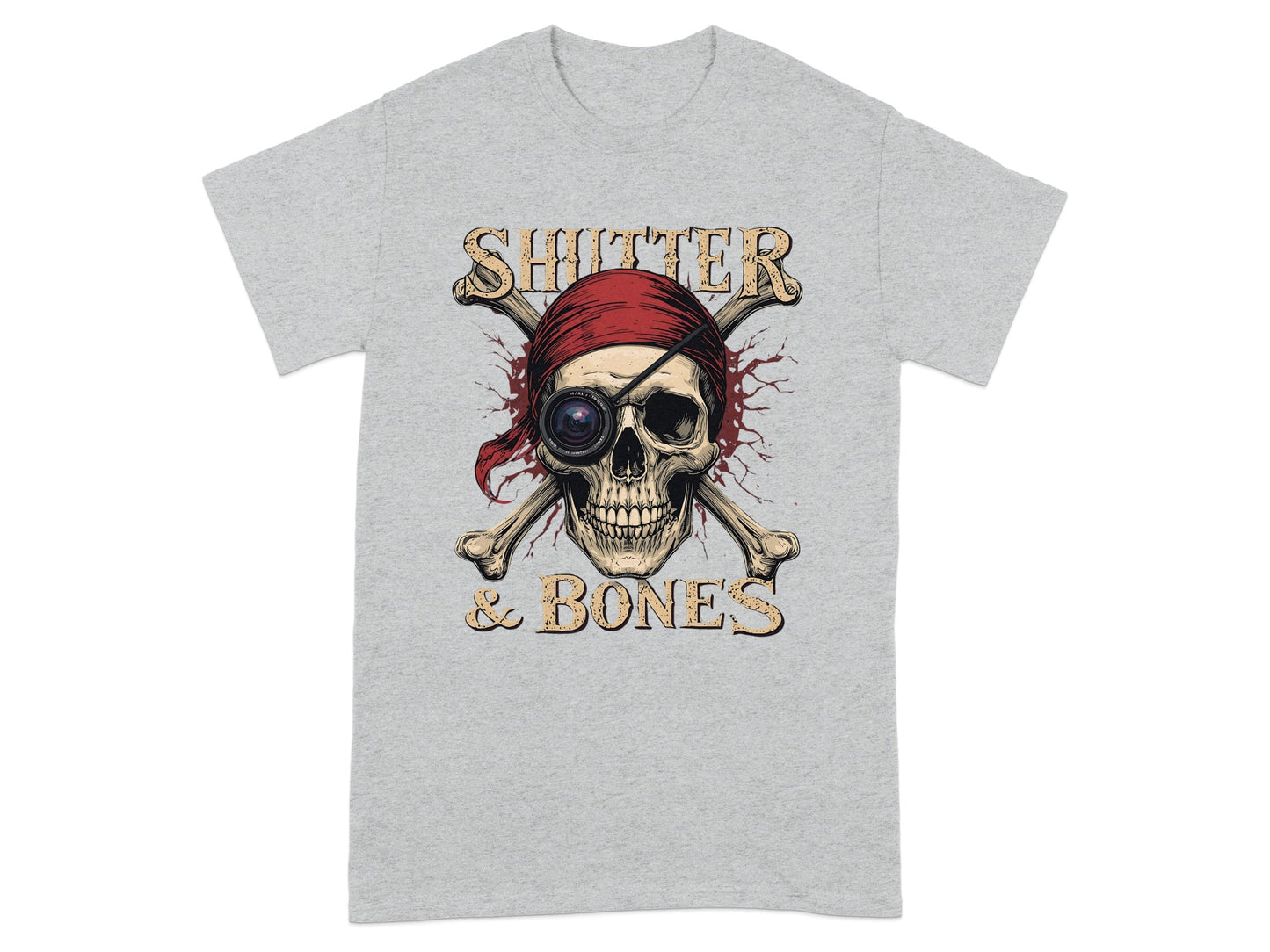 Shutter & Bones Pirate Skull Graphic T-Shirt
