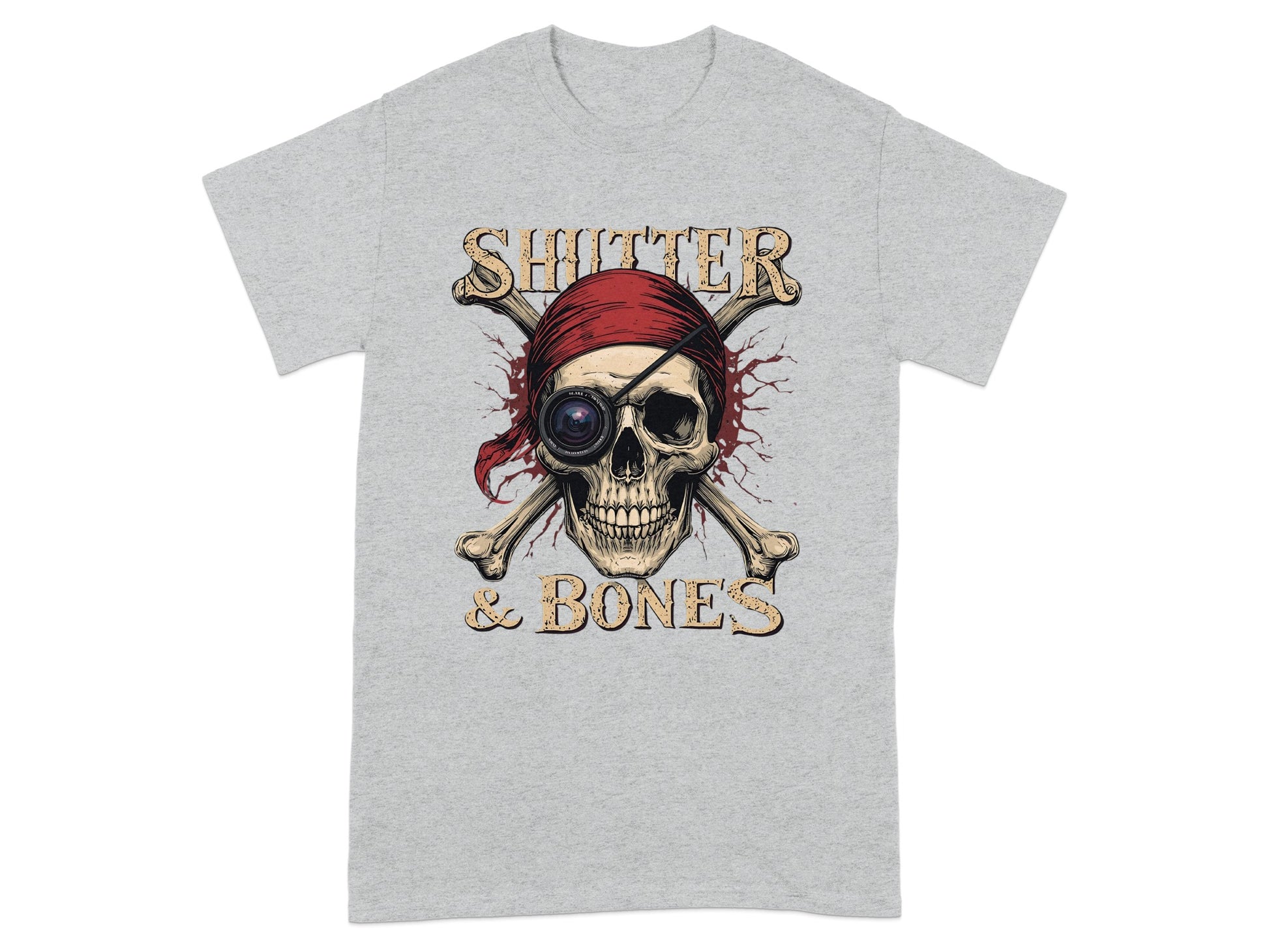 Shutter & Bones Pirate Skull Graphic T-Shirt