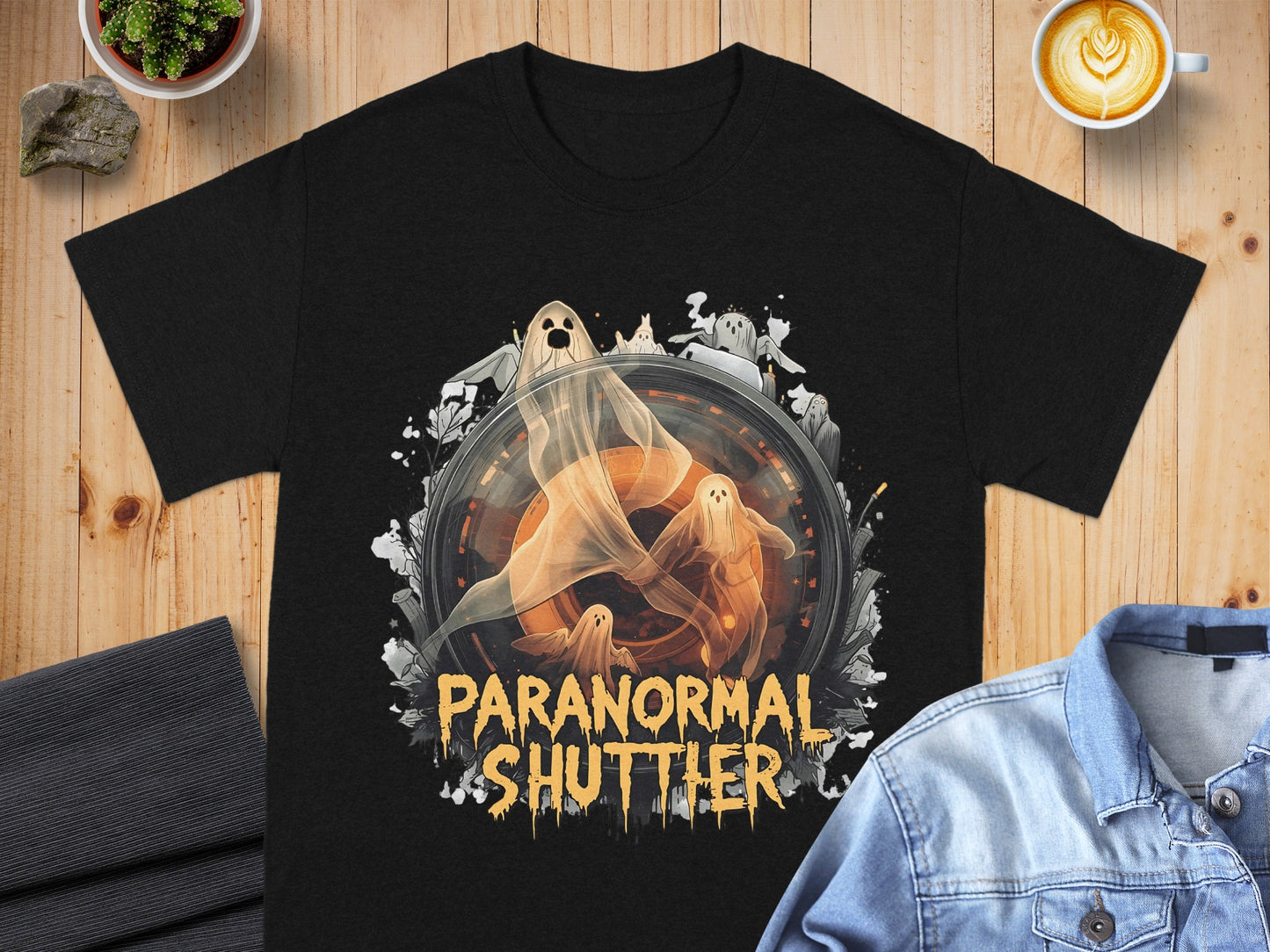 Paranormal Shutter Ghost Photography T-shirt