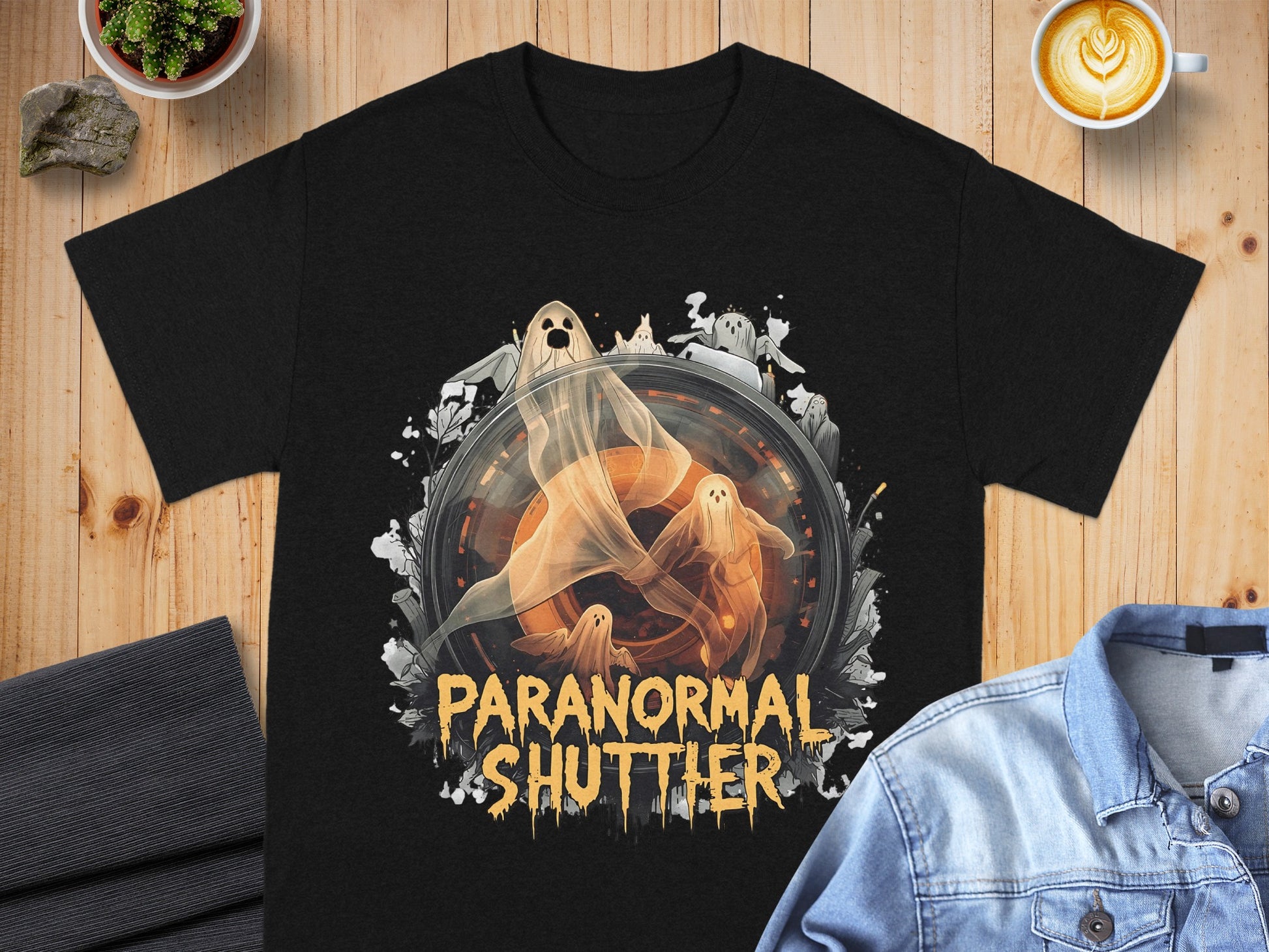 Paranormal Shutter Ghost Photography T-shirt