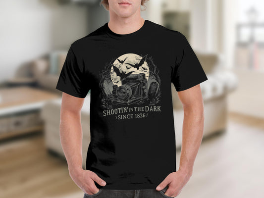 Shootin in the Dark Since 1826 graphic shirt