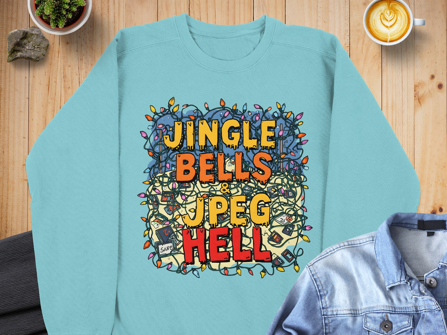 Jingle Bells JPEG Hell Graphic Sweater product