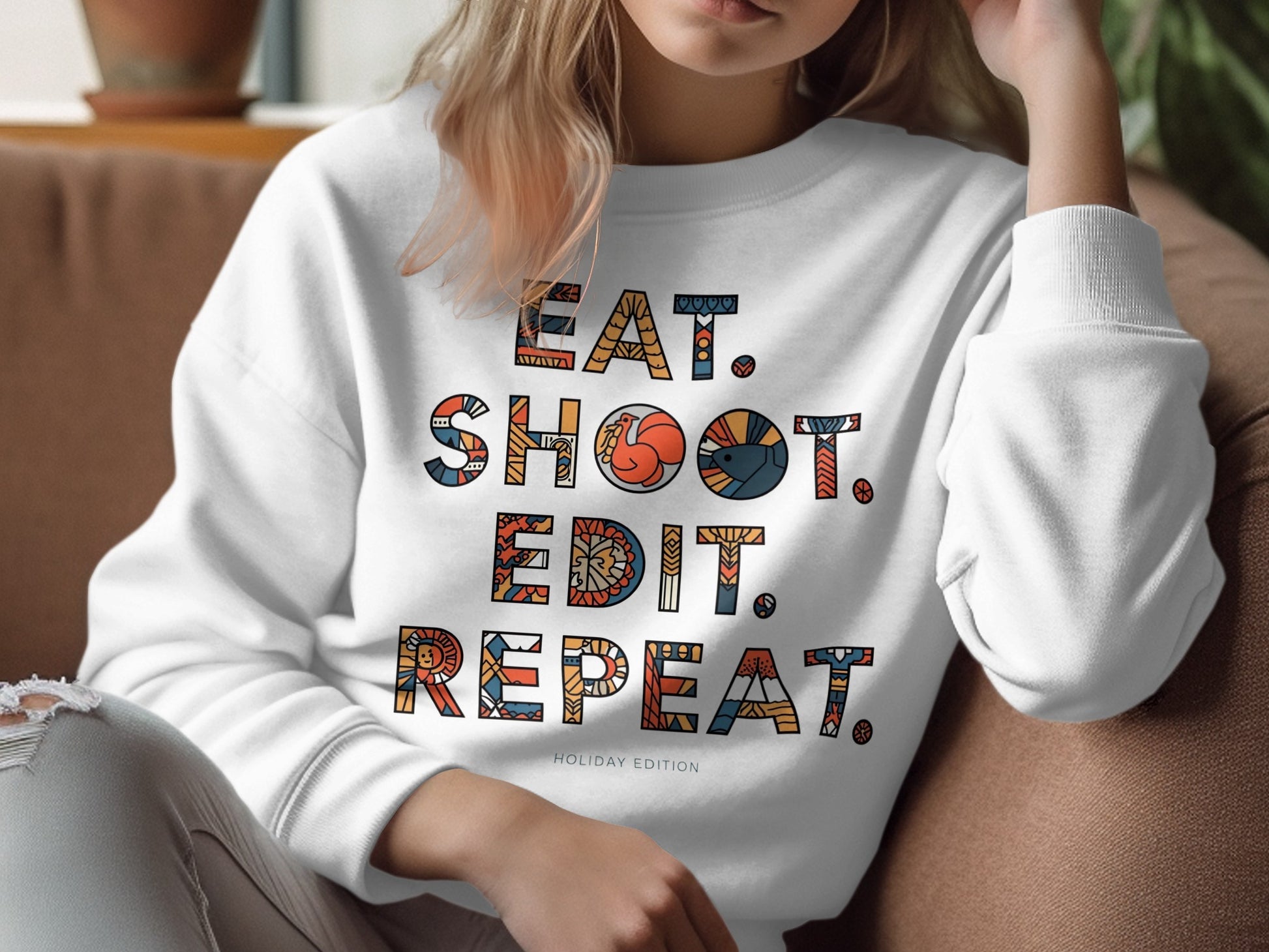 Eat Shoot Edit Repeat Holiday Edition product
