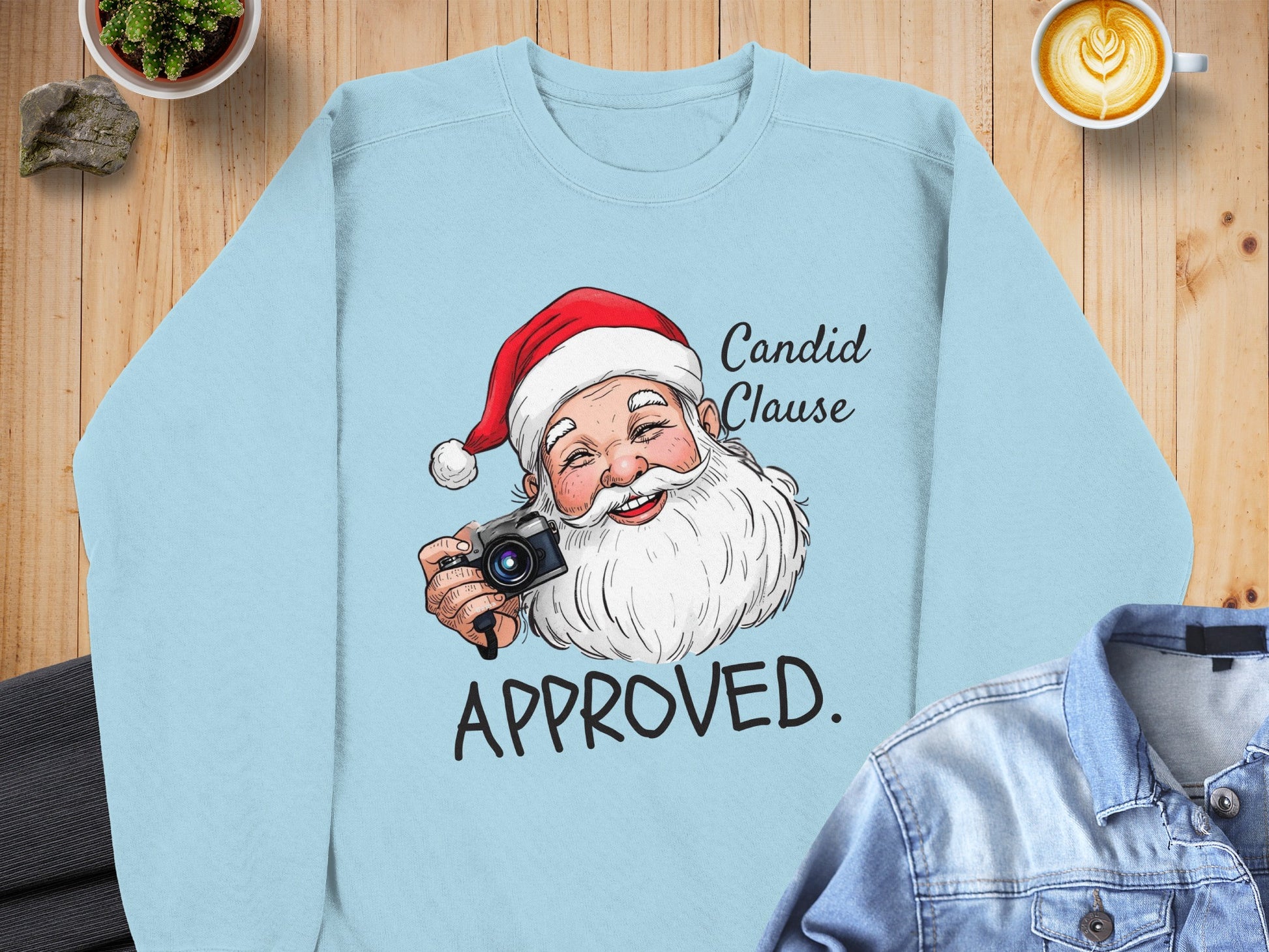Candid Clause Santa Claus Christmas Sweatshirt Unisex