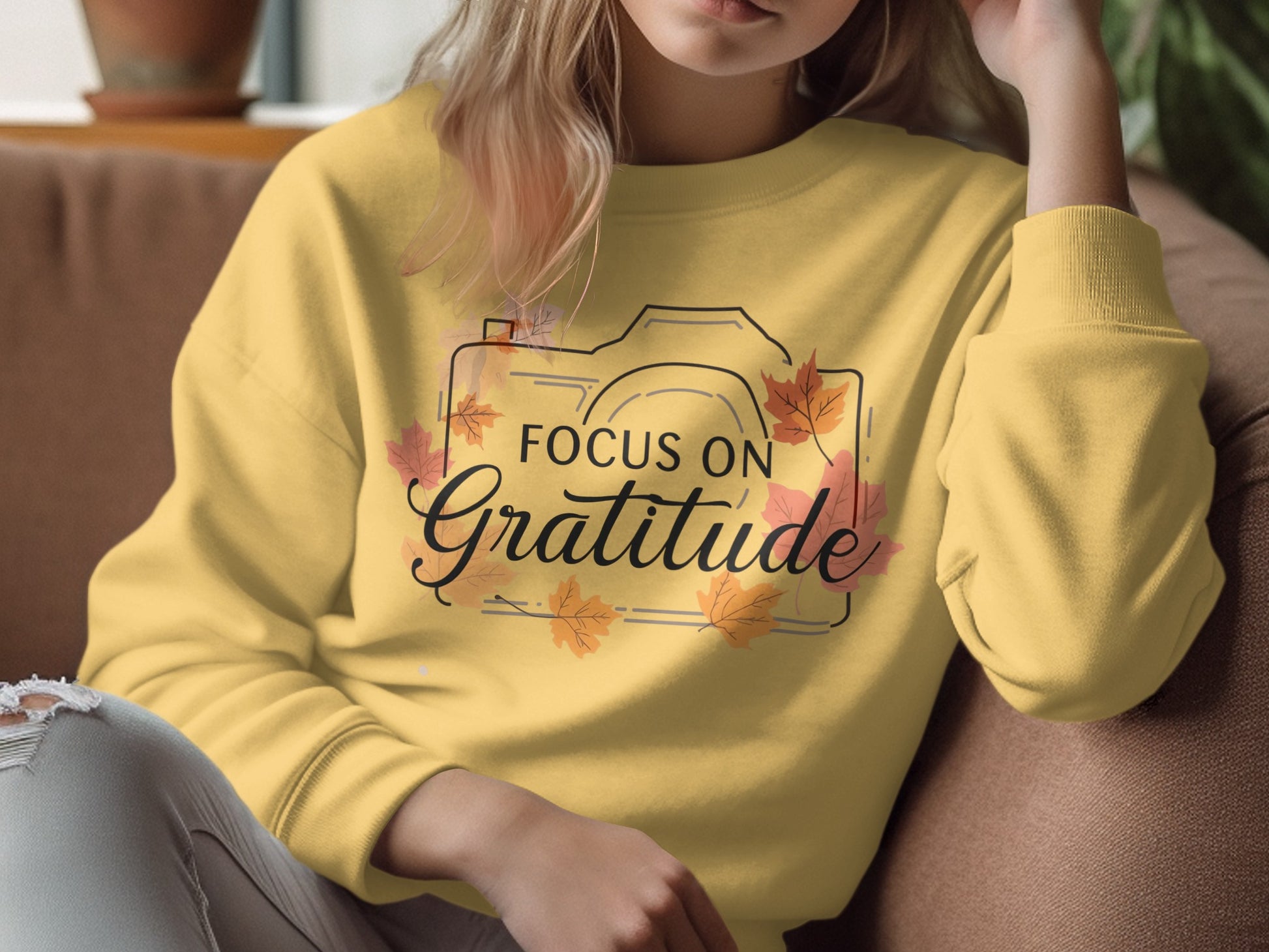 Focus on Gratitude Sweater for Comfortable Style