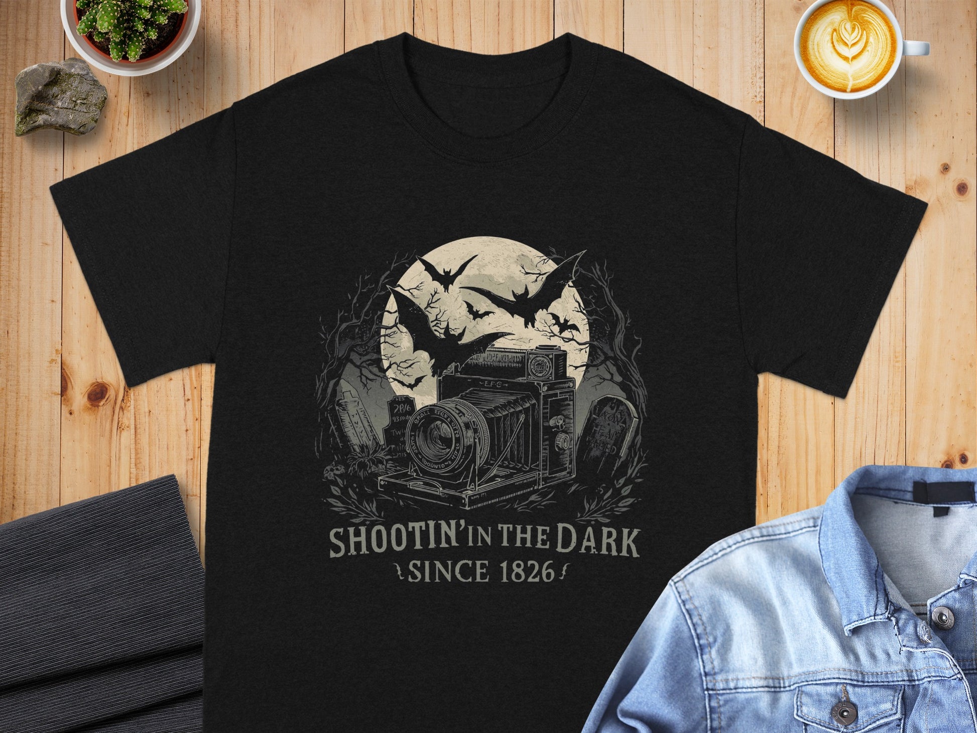 Shoot in the Dark since 1826 themed t-shirt