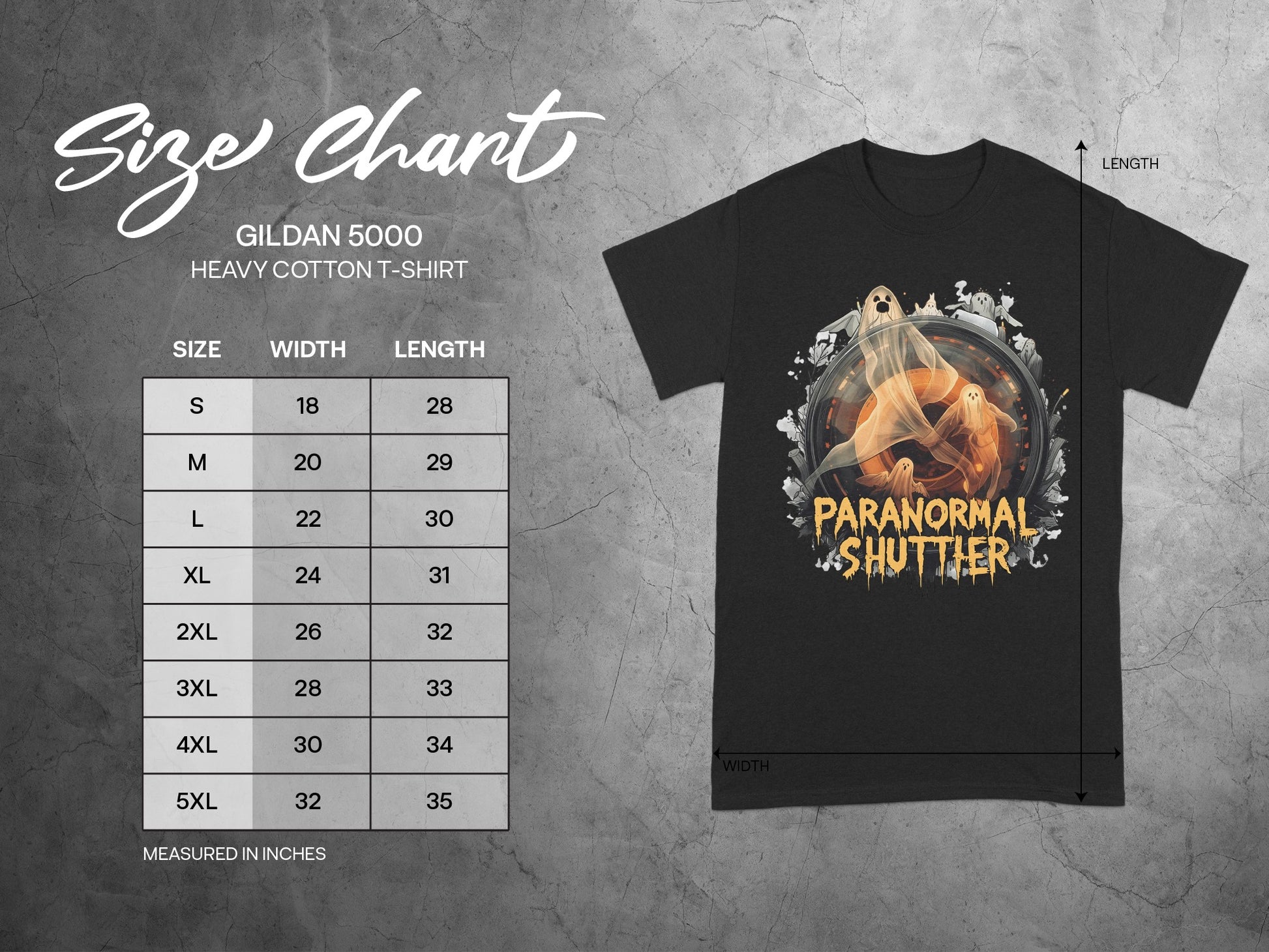 Paranormal Shutter Highly Detailed Artwork T-shirt