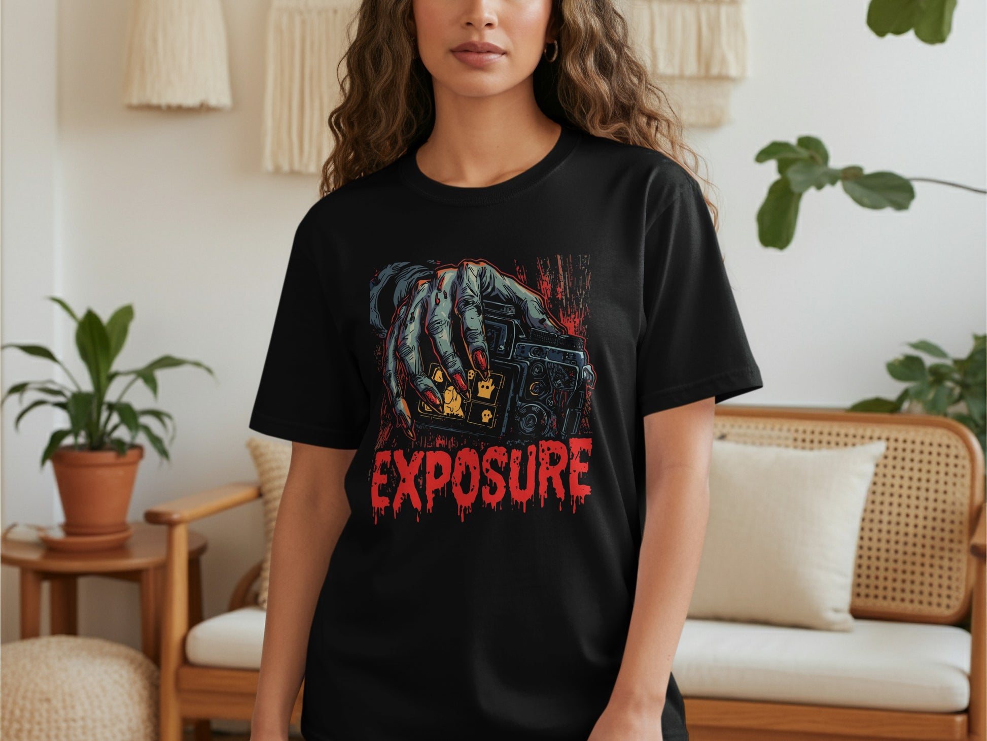 Graphic T-Shirt With Bold Exposure Design