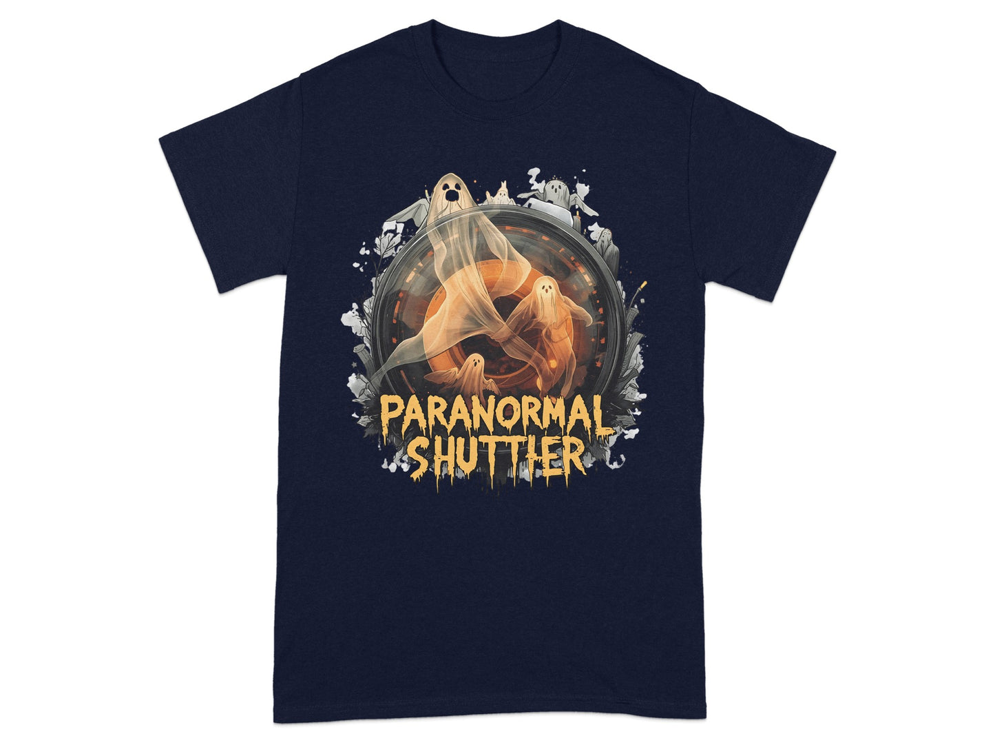 Paranormal Shutter Ghost Graphic T-Shirt