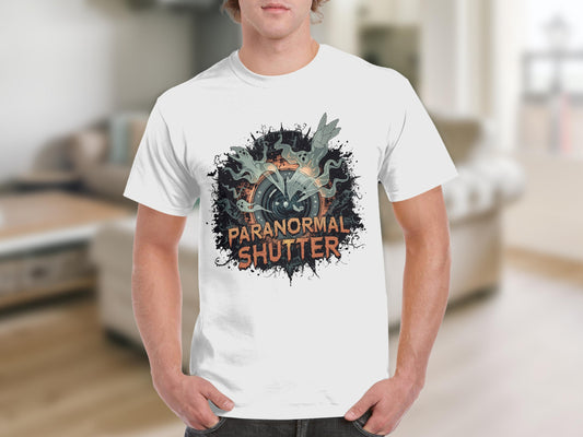 Paranormal Shutter Graphic Design T-Shirt Product