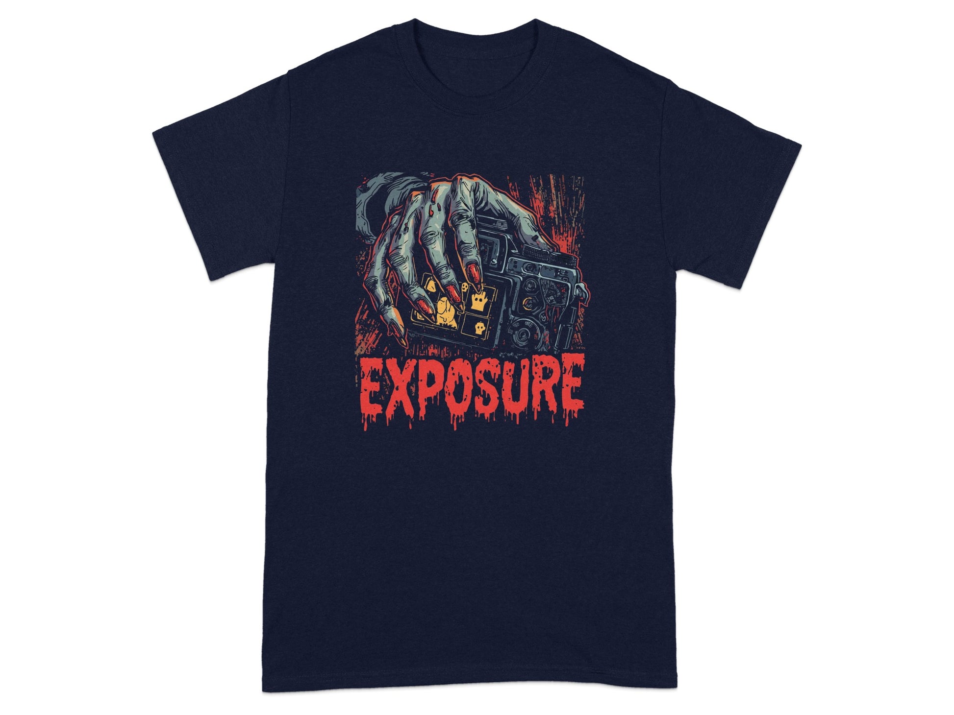 Exposure Hand Holding Camera Graphic T-shirt
