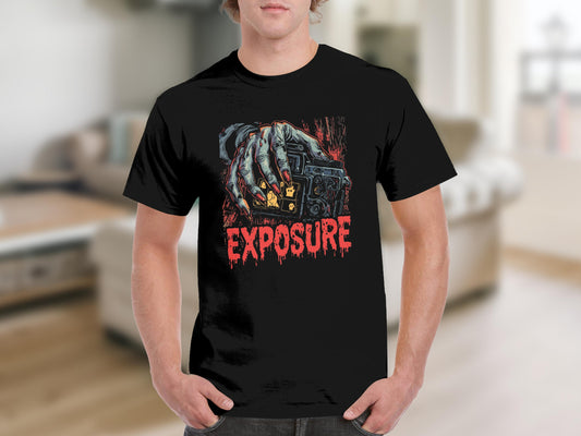 Horror Graphic Black Exposure T-Shirt