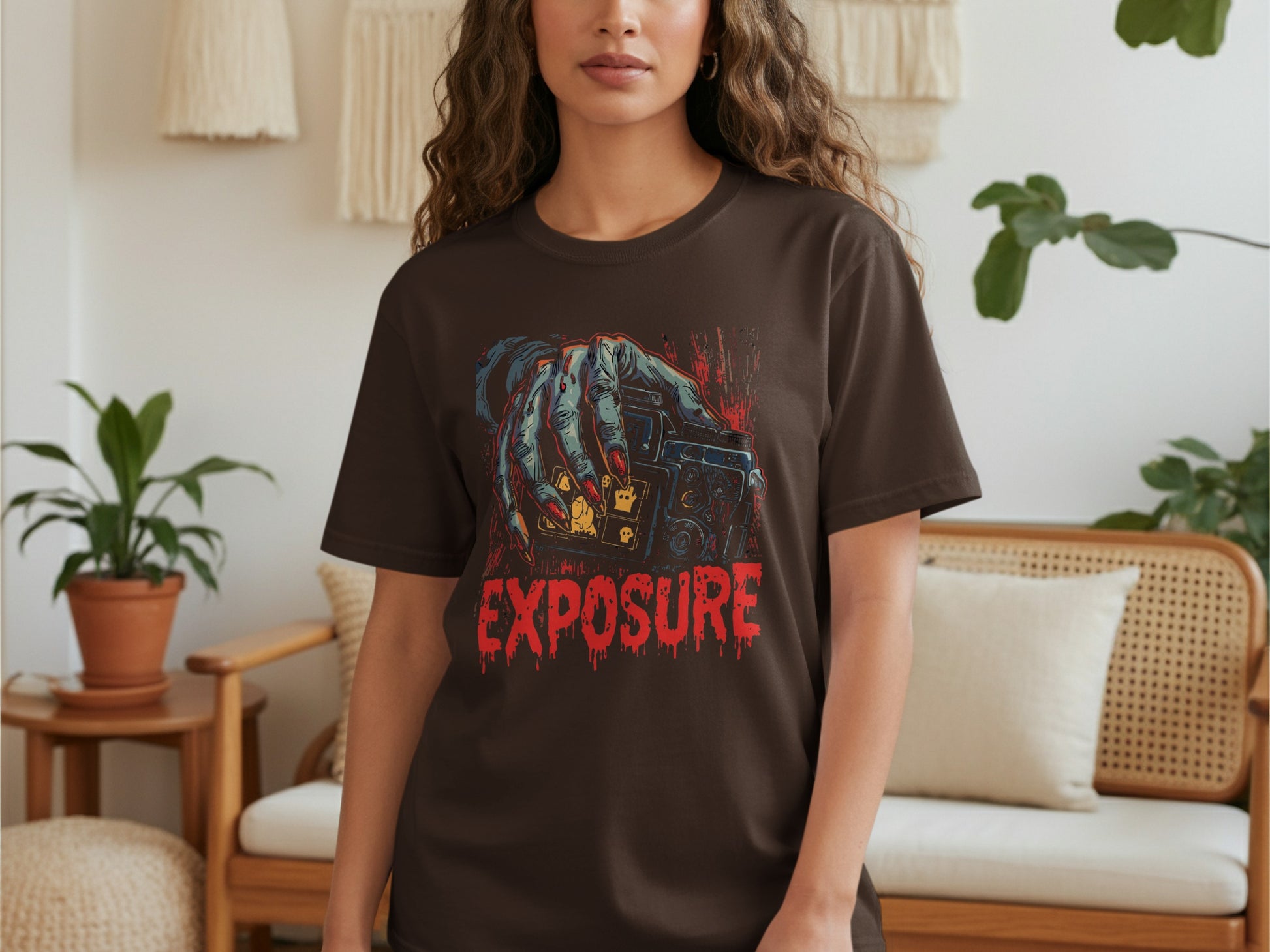 Horror Inspired Exposure Graphic T-Shirt